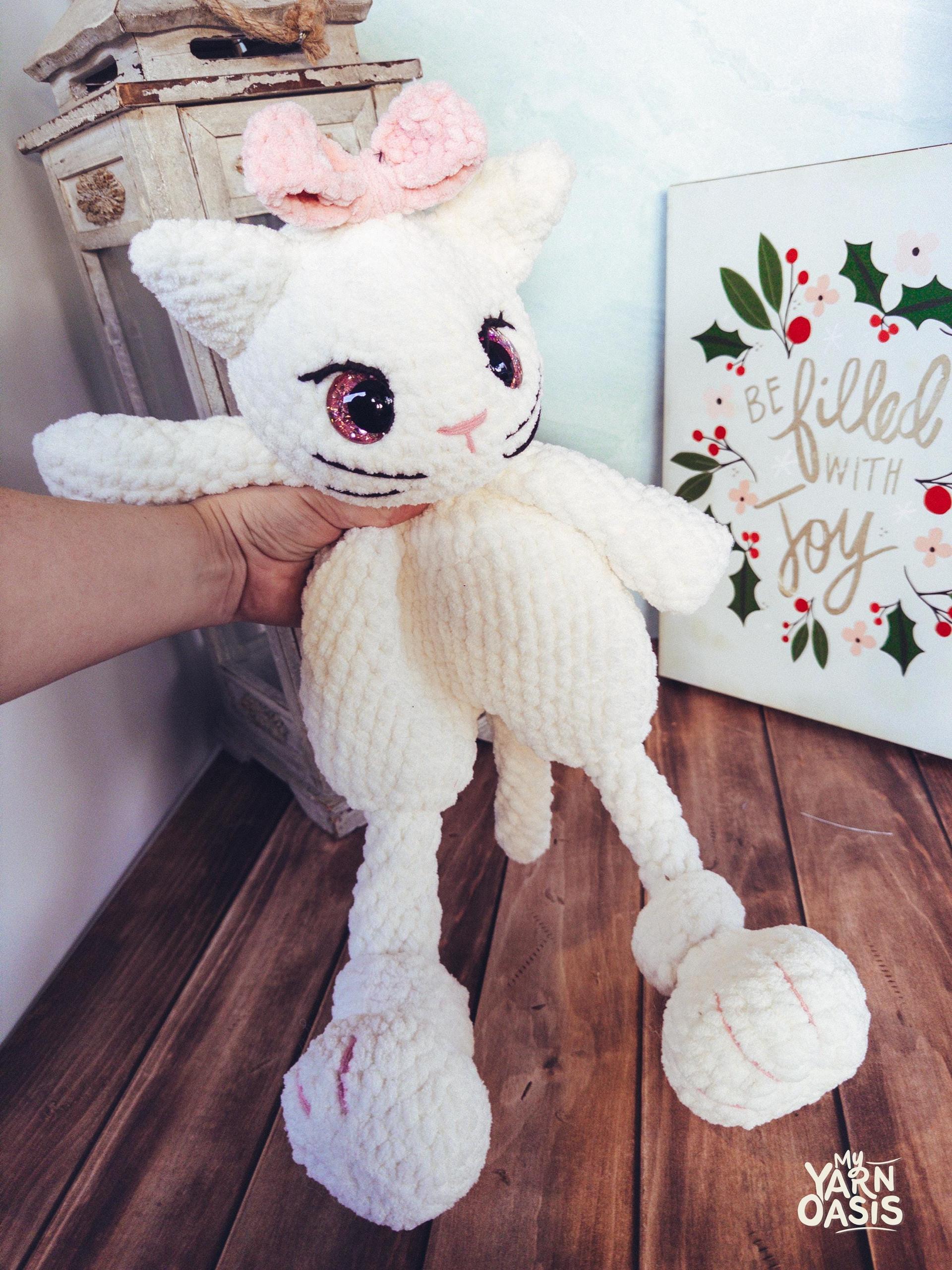 Crochet Kitty Snuggler 100% Handmade Cat Toy for Humans thumbnail 6