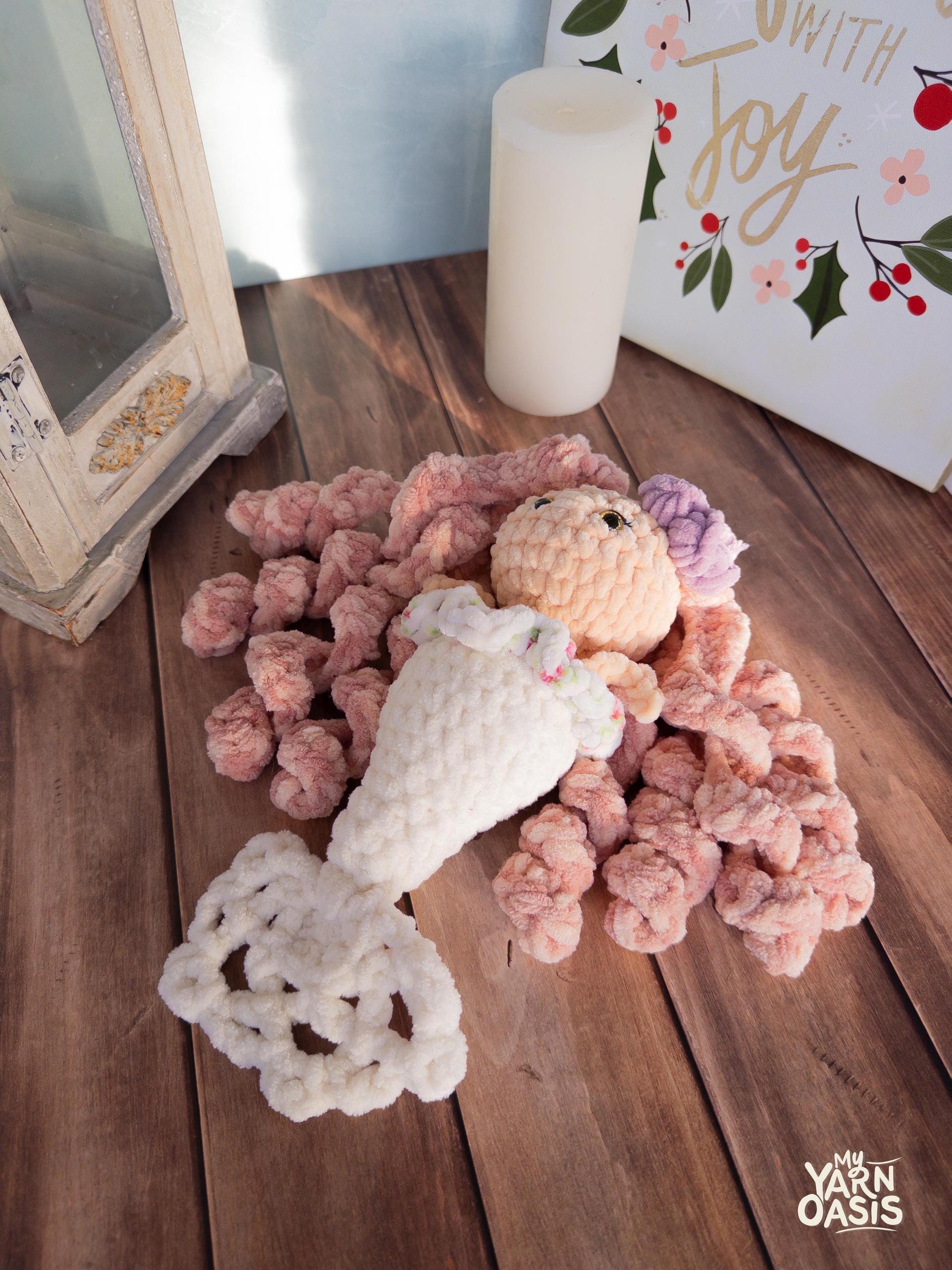 Crochet Mermaid  100% Handmade Amigurumi Stuffed Toy, Sweet Kawaii thumbnail 3