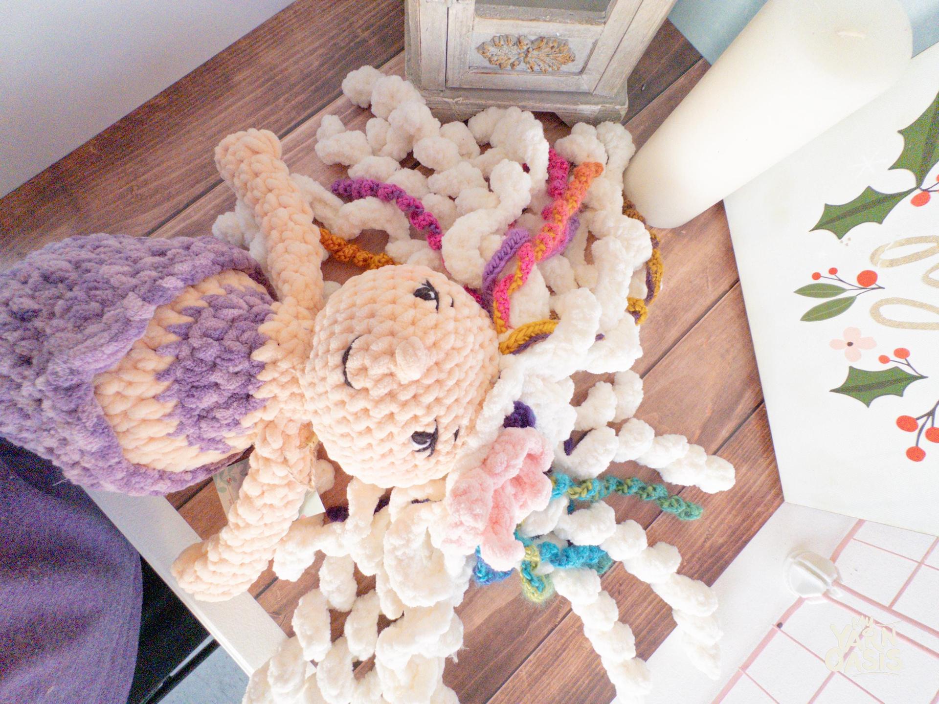 Large Mermaid Snuggler, Crochet Plush Toy, 100% Handmade Ocean Doll, Safe Embroidered Eyes thumbnail 5