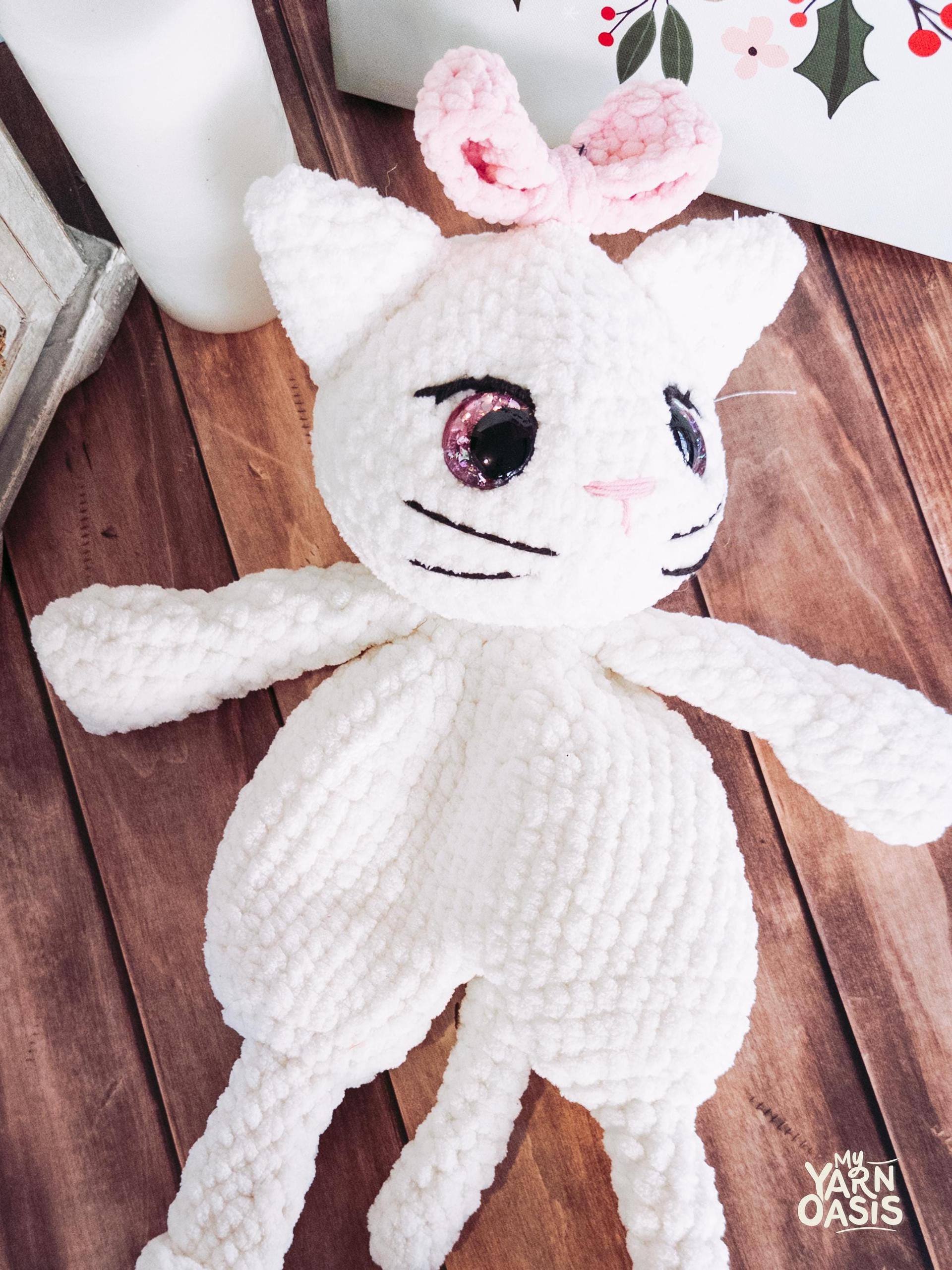 Crochet Kitty Snuggler 100% Handmade Cat Toy for Humans thumbnail 3