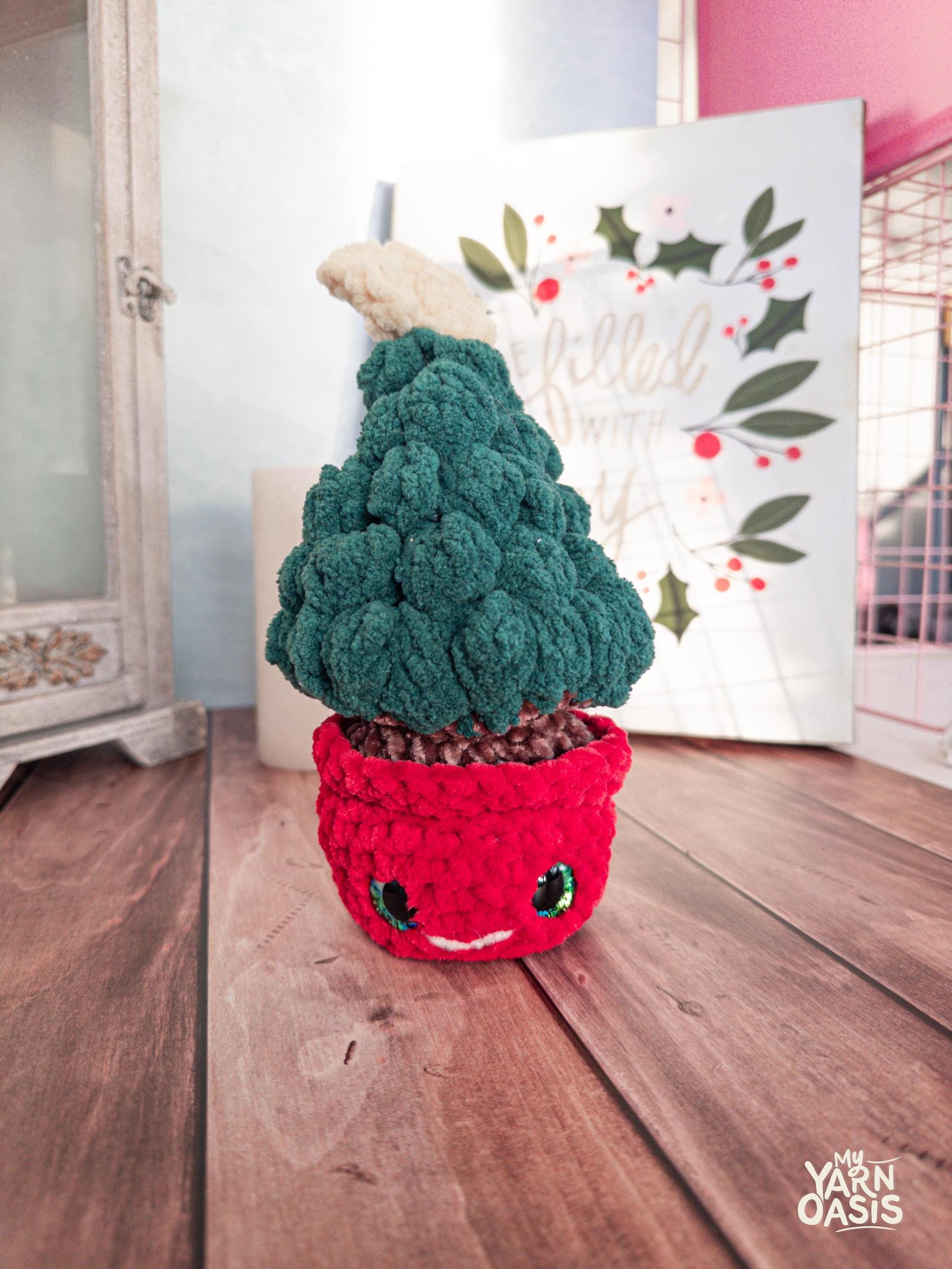 Crochet Bobble Christmas Tree, Handmade Kawaii Amigurumi Toy