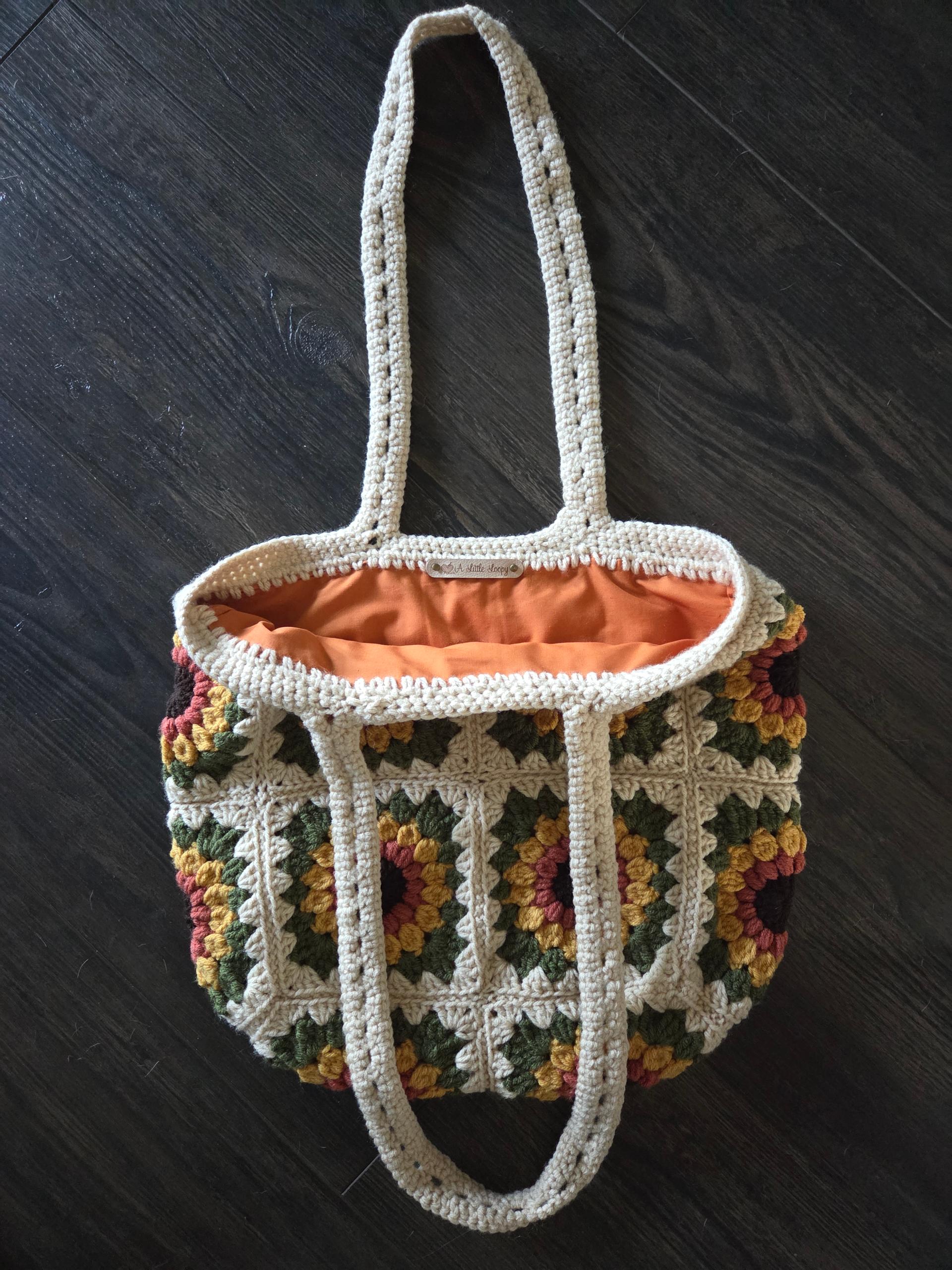 Sunflower Granny Square Tote thumbnail 2
