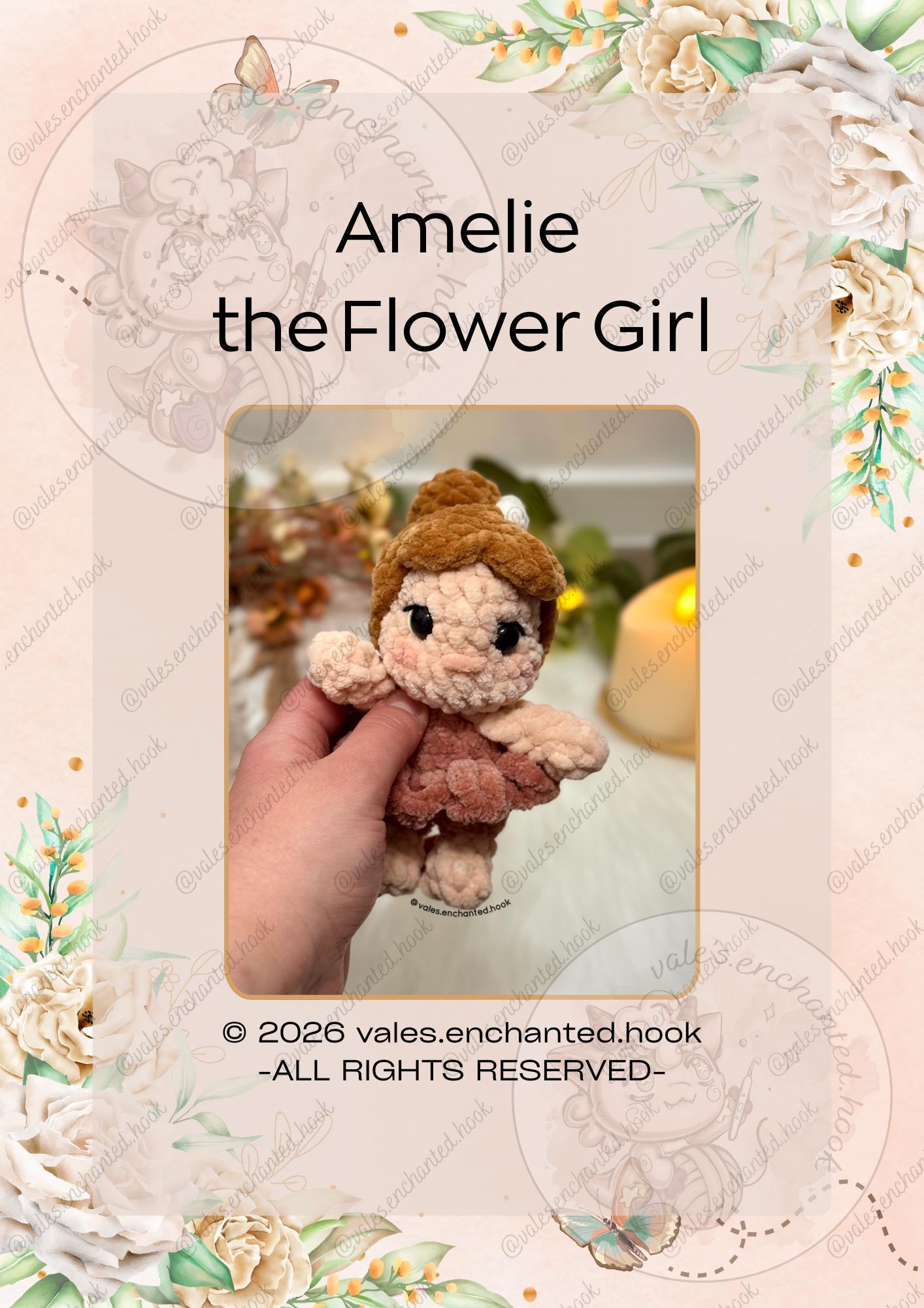 Amelie the Flower Girl-Amigurumi Pattern