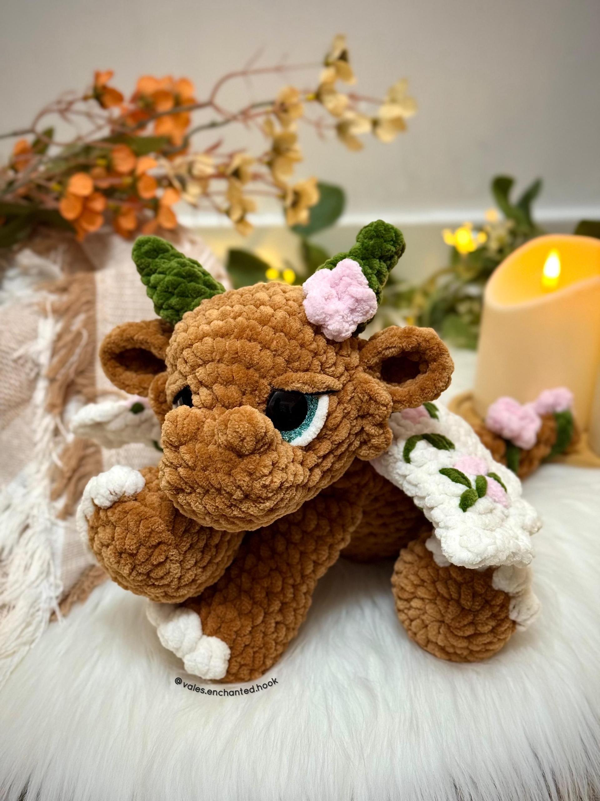 Ivy the Blossom Dragon-Amigurumi Pattern thumbnail 4