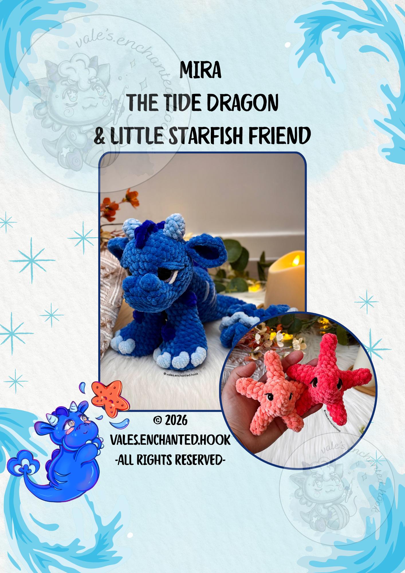 Mira the Tide Dragon-Amigurumi Pattern