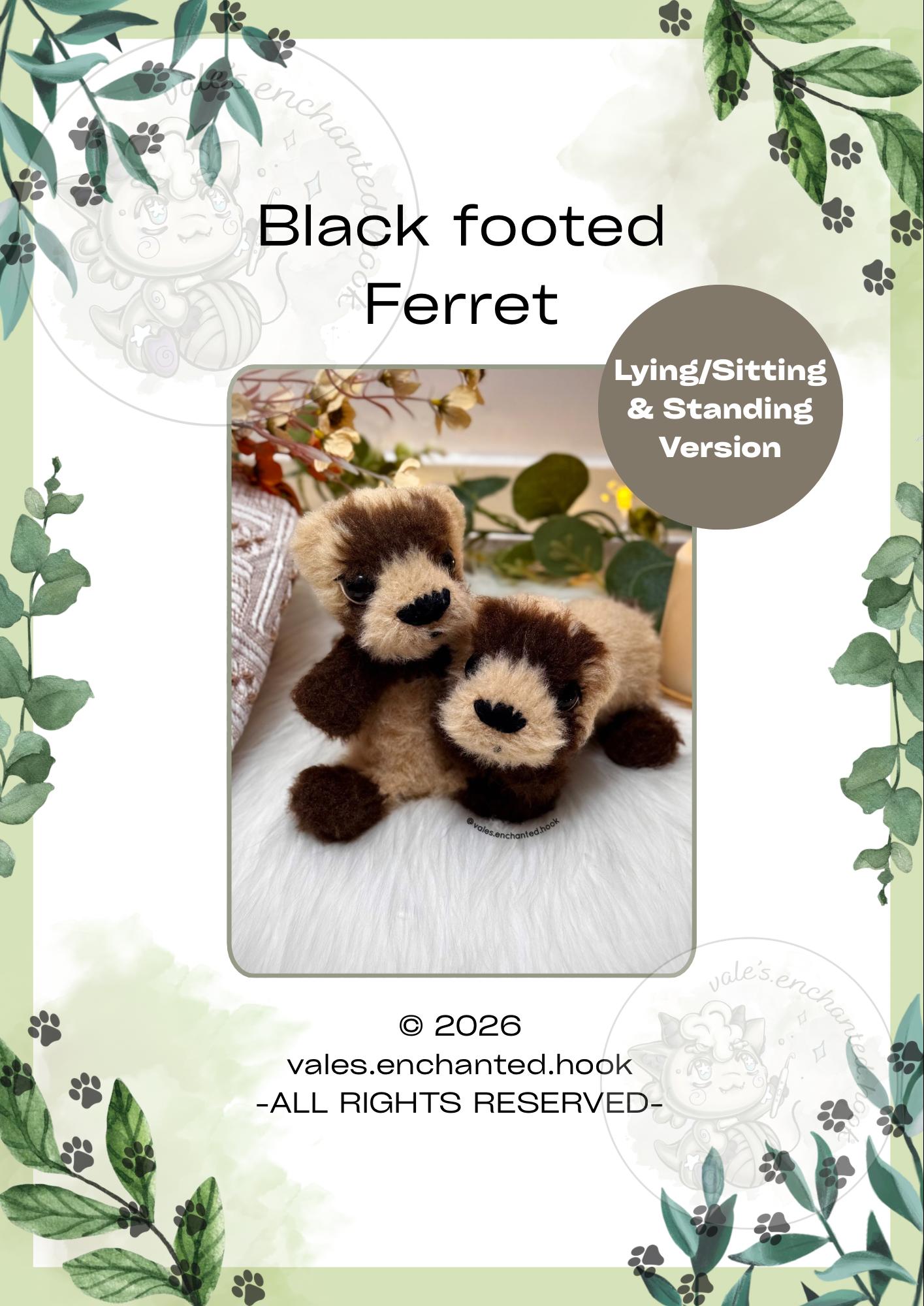 Black Footed Ferret-Amigurumi Pattern