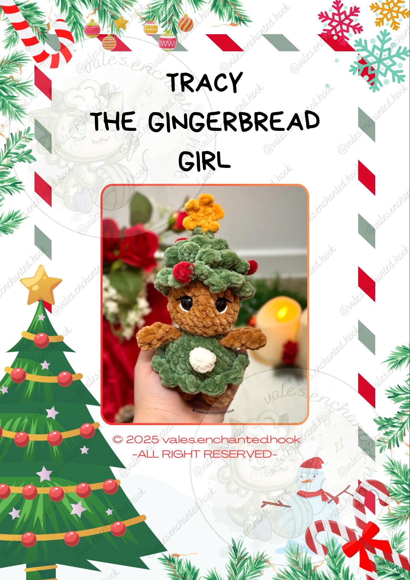 Tracy The Gingerbread Girl-Amigurumi Pattern