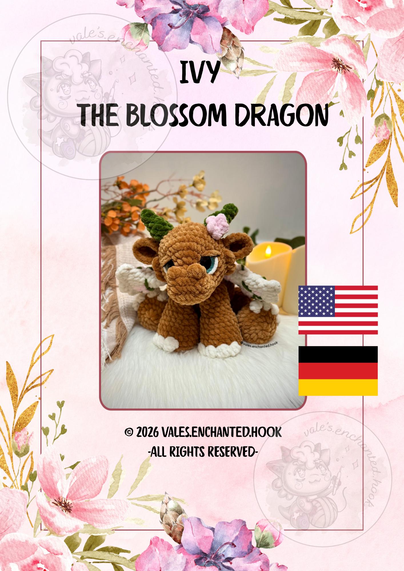 Ivy the Blossom Dragon-Amigurumi Pattern