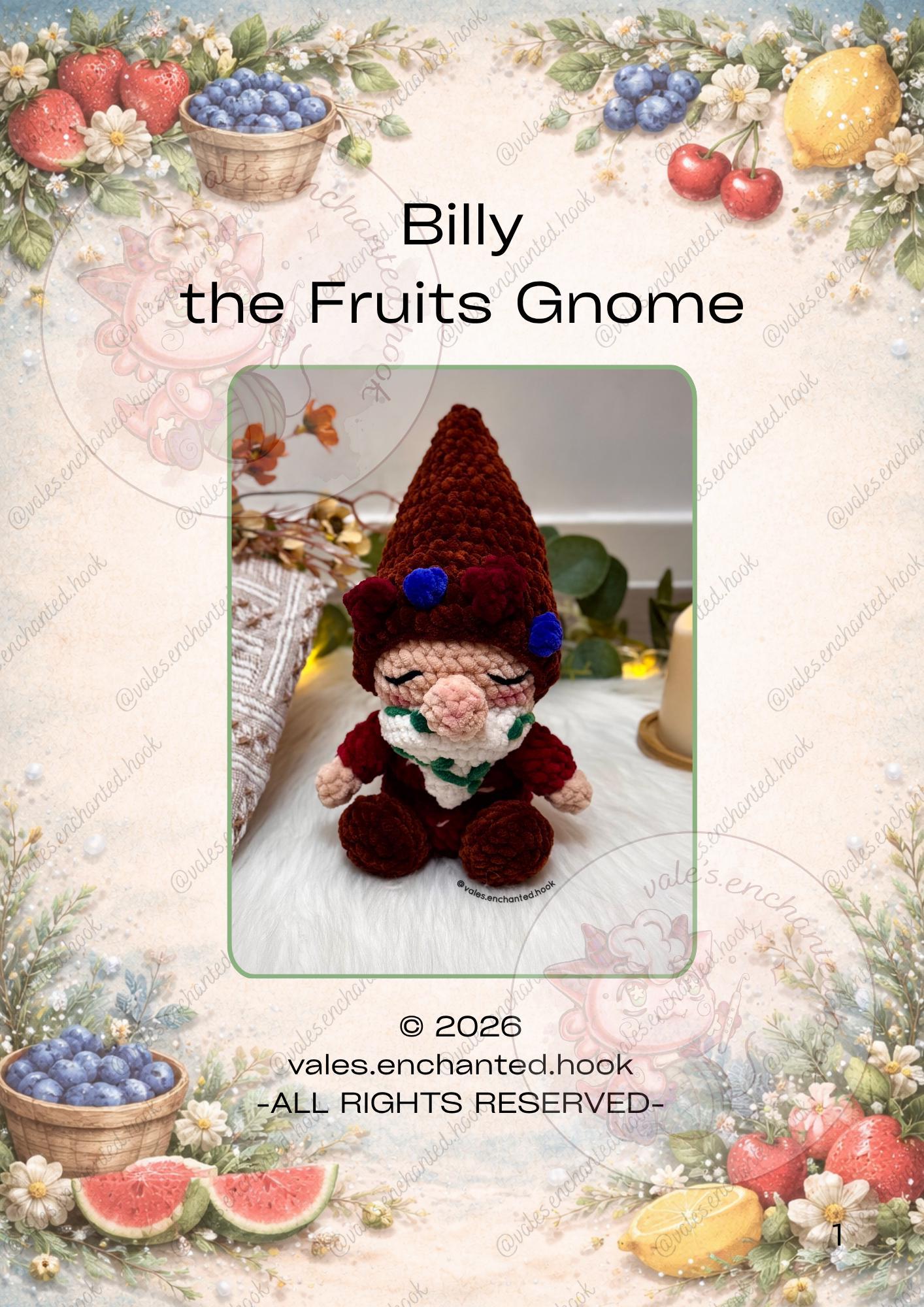 Billy the Fruit Gnome-Amigurumi Pattern
