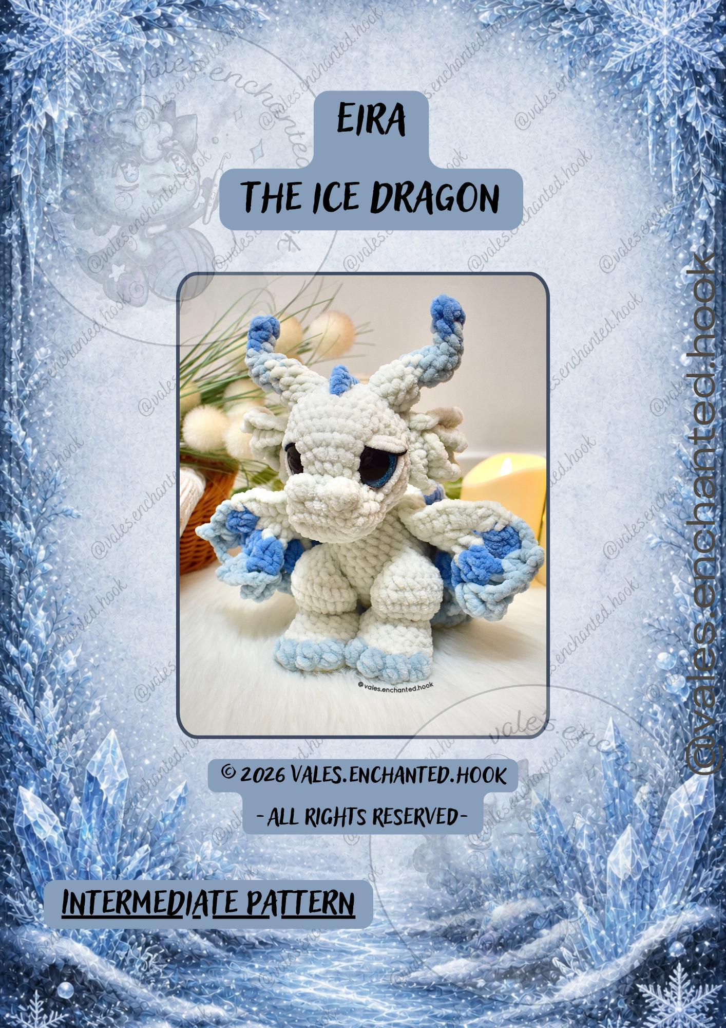 Eira the Ice Dragon-Amigurumi Pattern