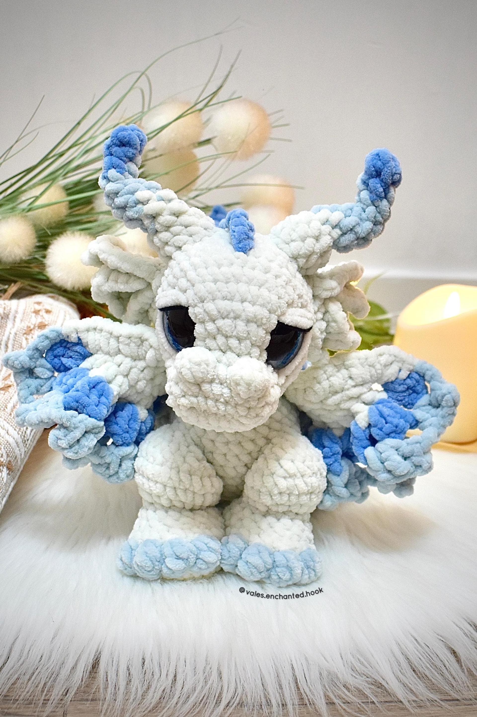 BUNDLE-Blaze the Lava Dragon & Eira the Ice Dragon-Amigurumi Patterns thumbnail 3