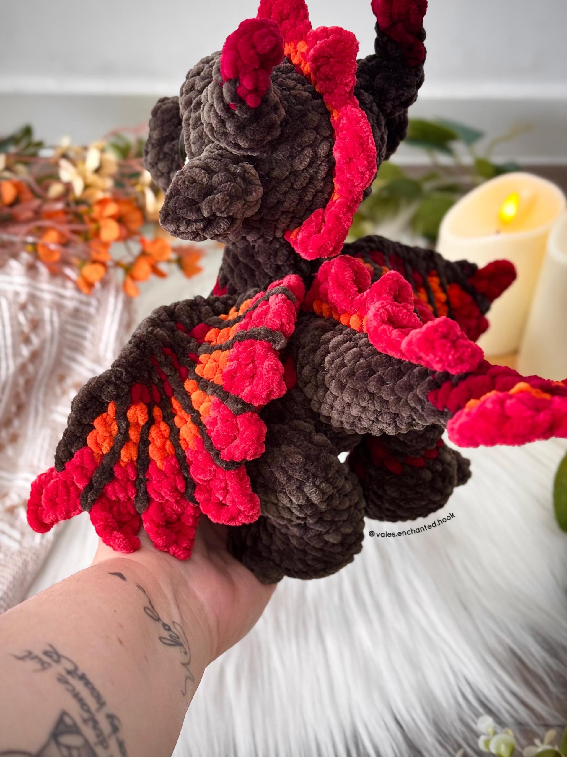 BUNDLE-Blaze the Lava Dragon & Eira the Ice Dragon-Amigurumi Patterns thumbnail 6