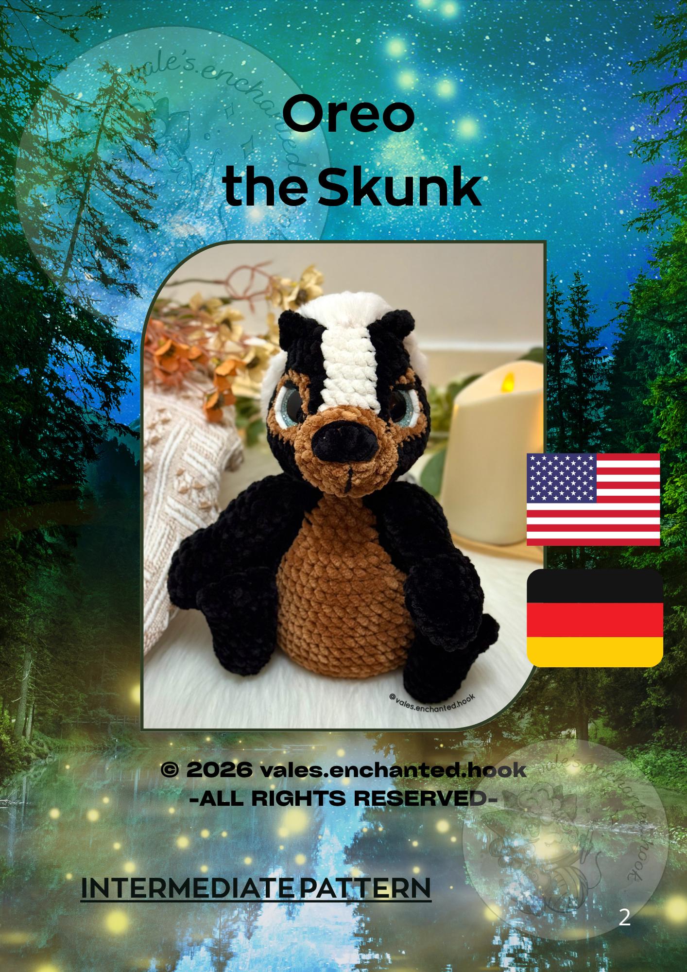 Oreo the Skunk-Amigurumi Pattern