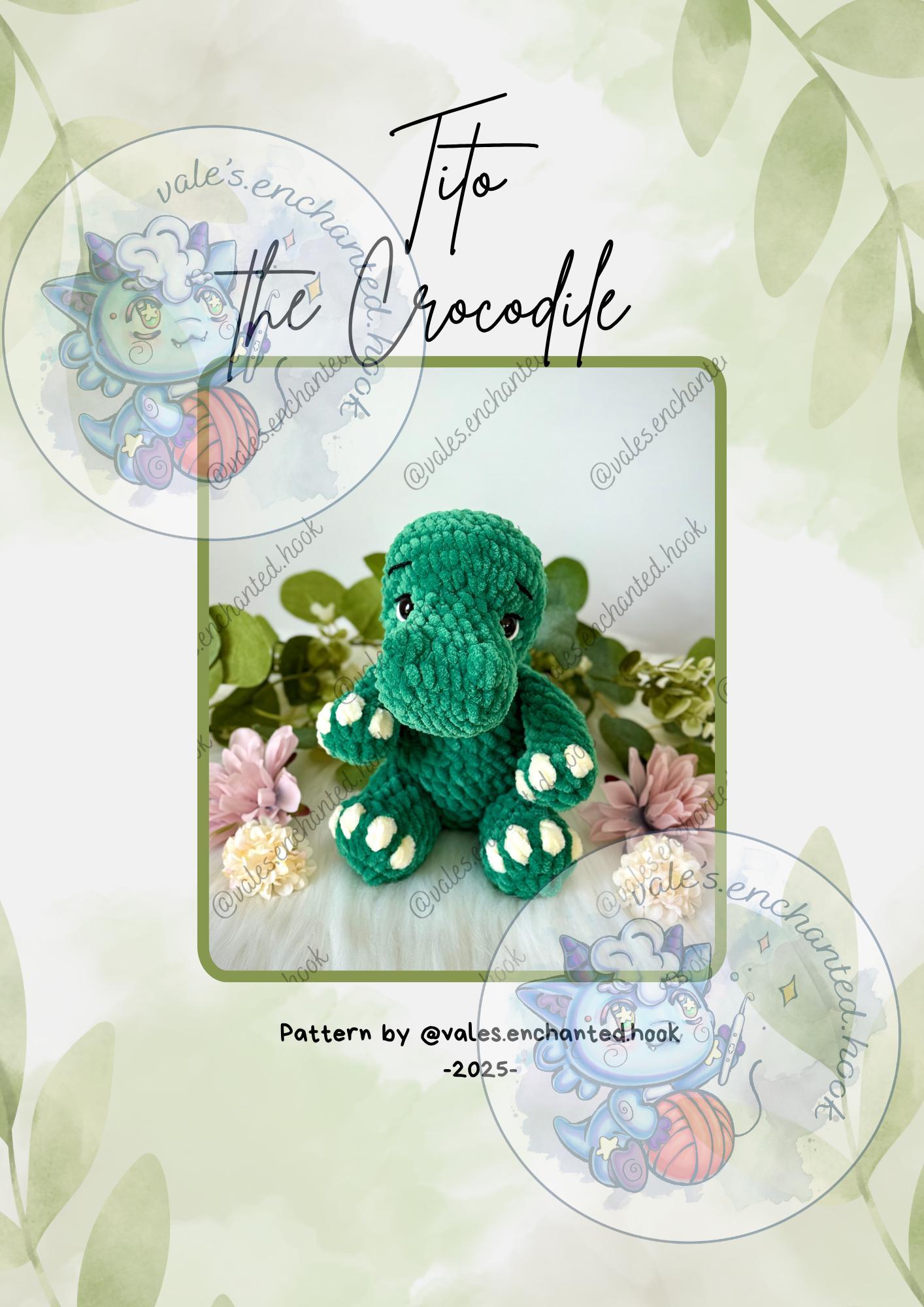 Tito The Crocodile-Amigurumi Pattern