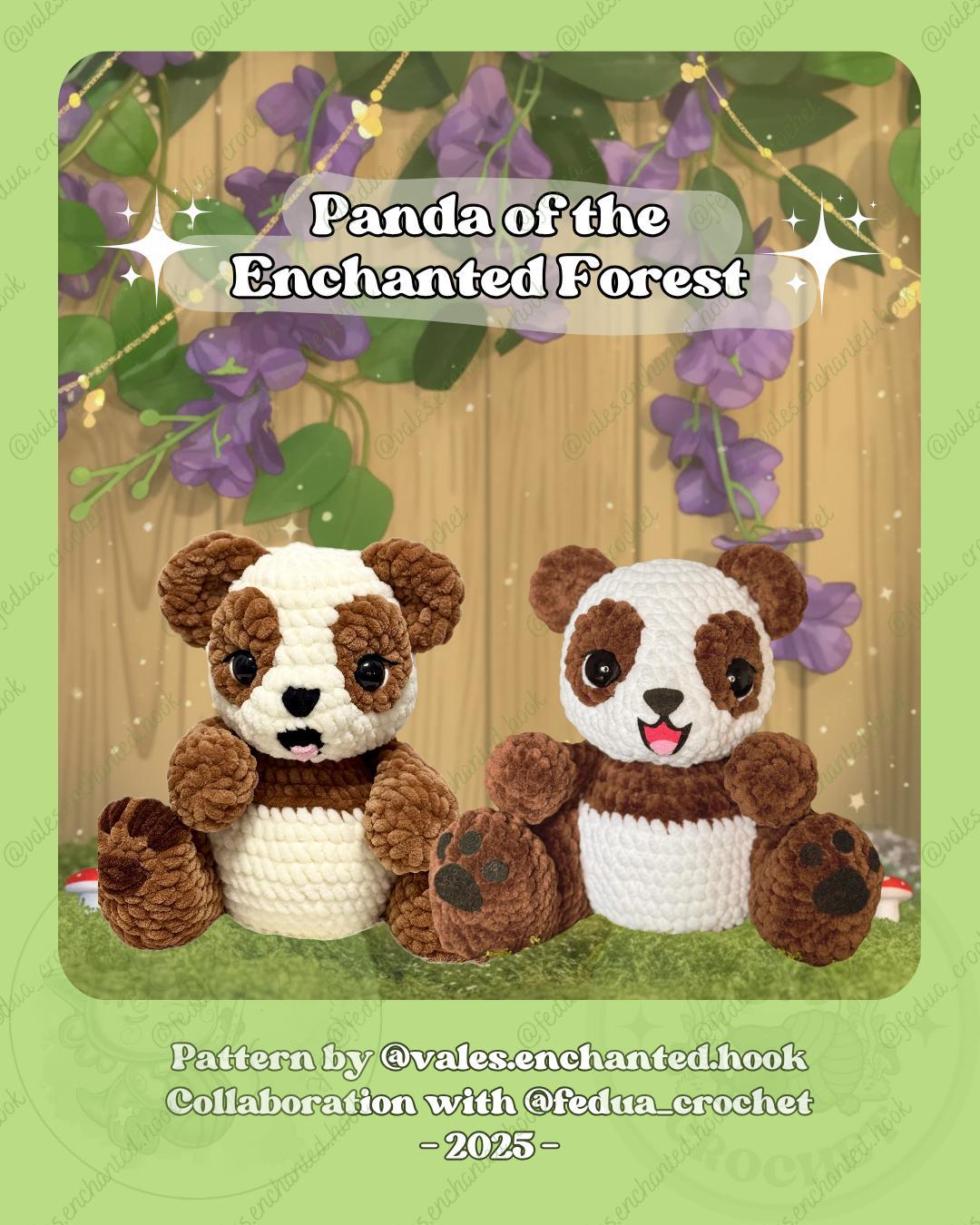 Panda of the Enchanted Forest-Amigurumi Pattern