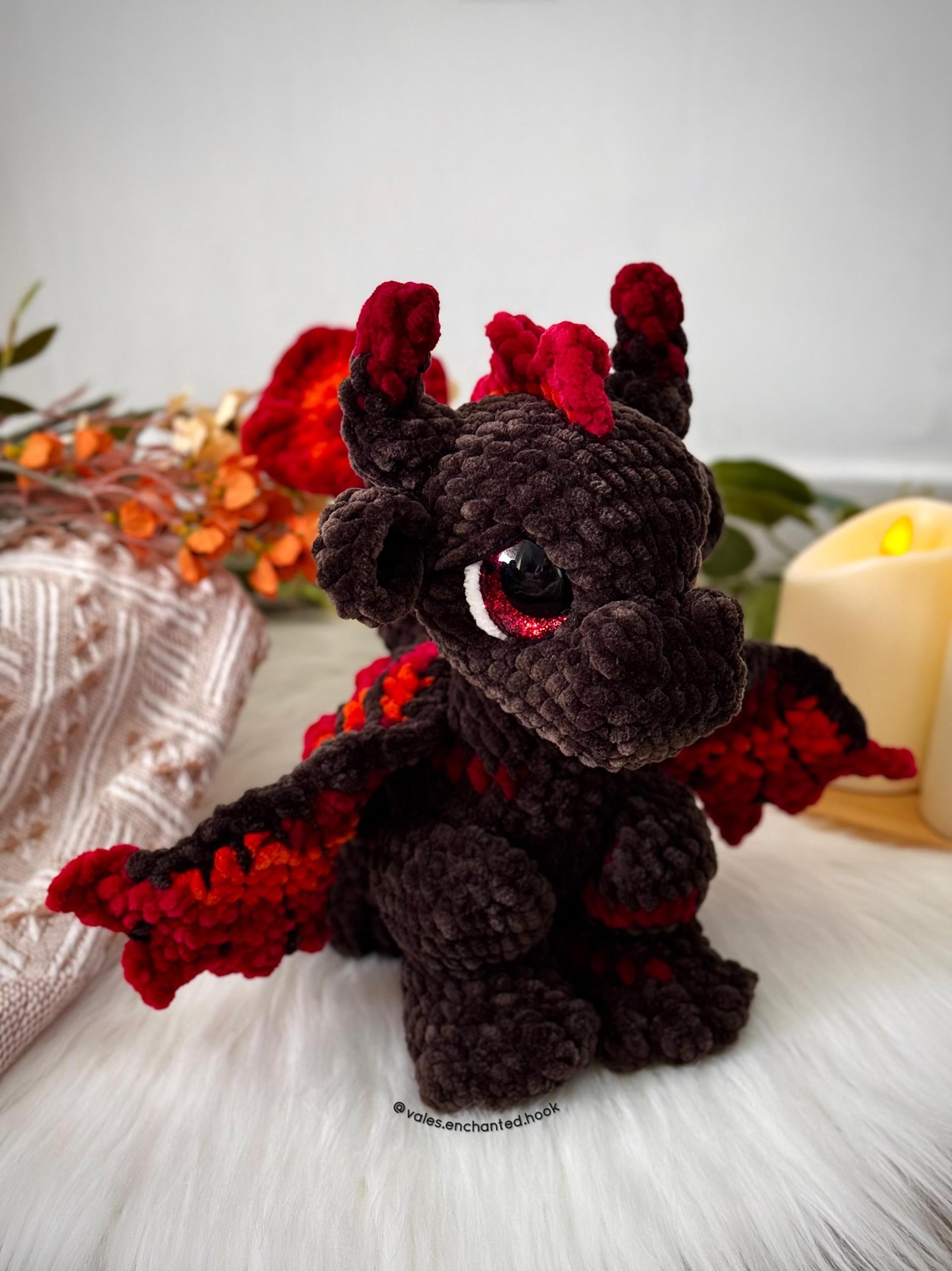 BUNDLE-Blaze the Lava Dragon & Eira the Ice Dragon-Amigurumi Patterns thumbnail 2