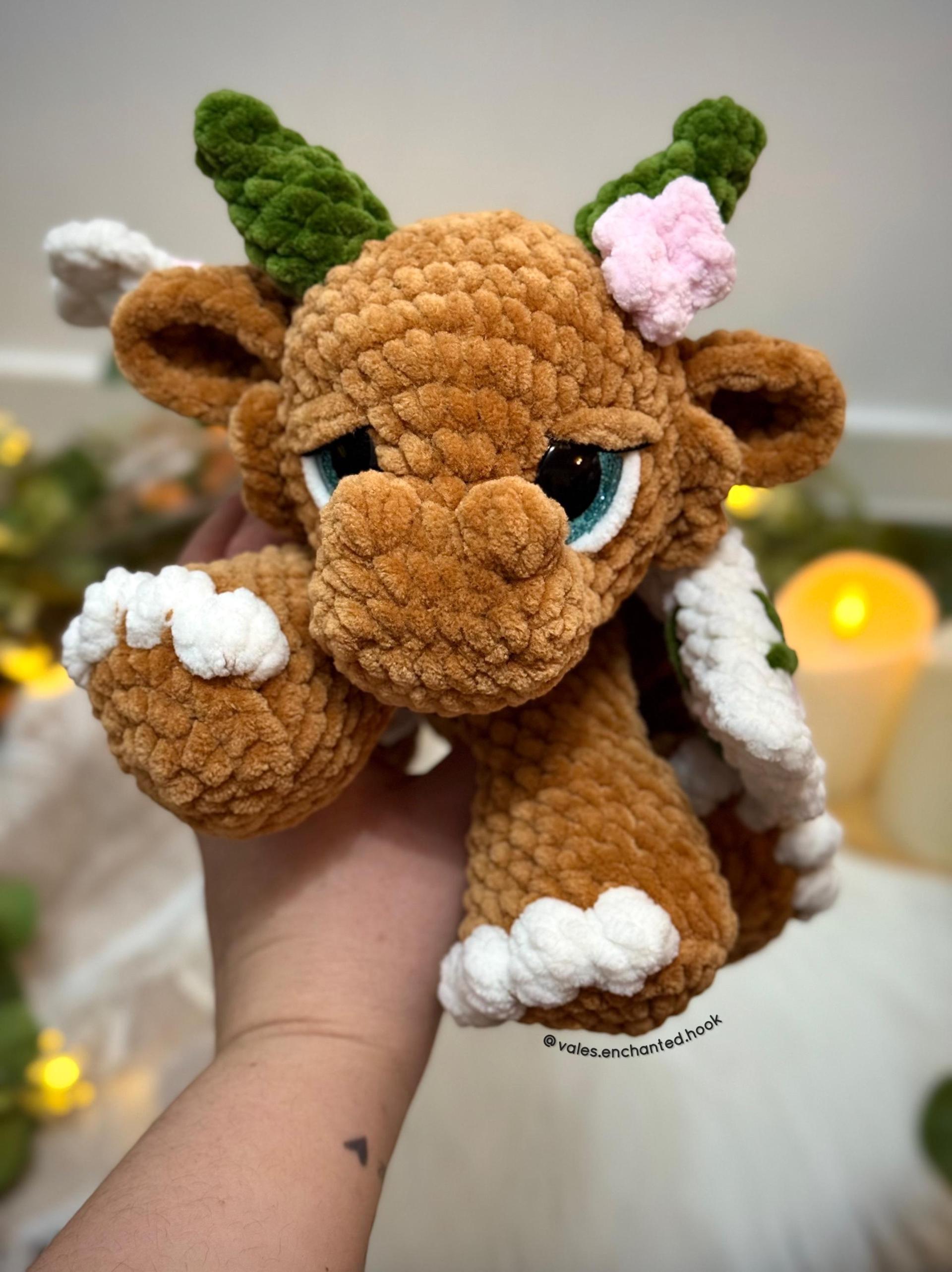 Ivy the Blossom Dragon-Amigurumi Pattern thumbnail 2