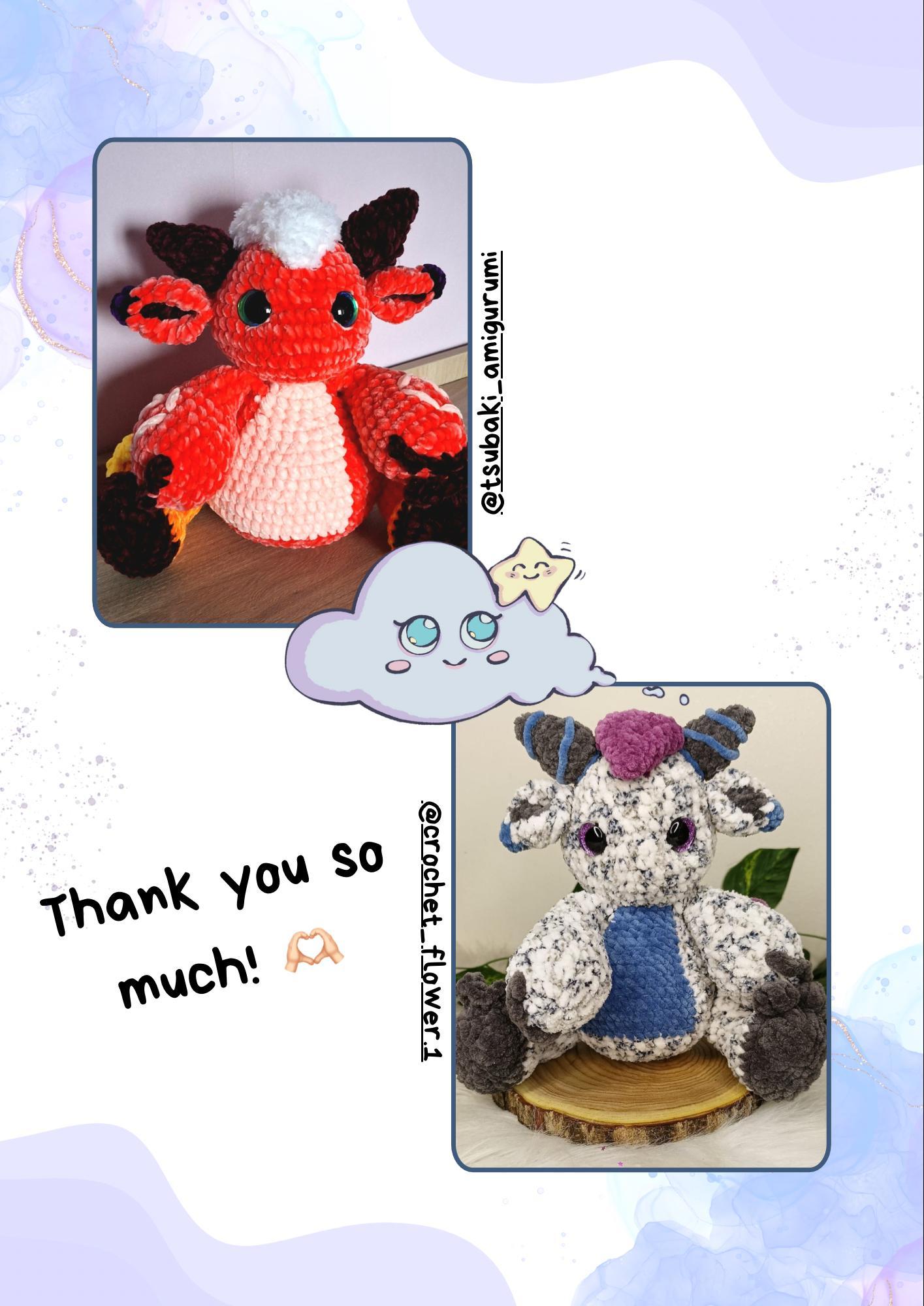 Lumi The Enchanted Dragon-Amigurumi Pattern thumbnail 8
