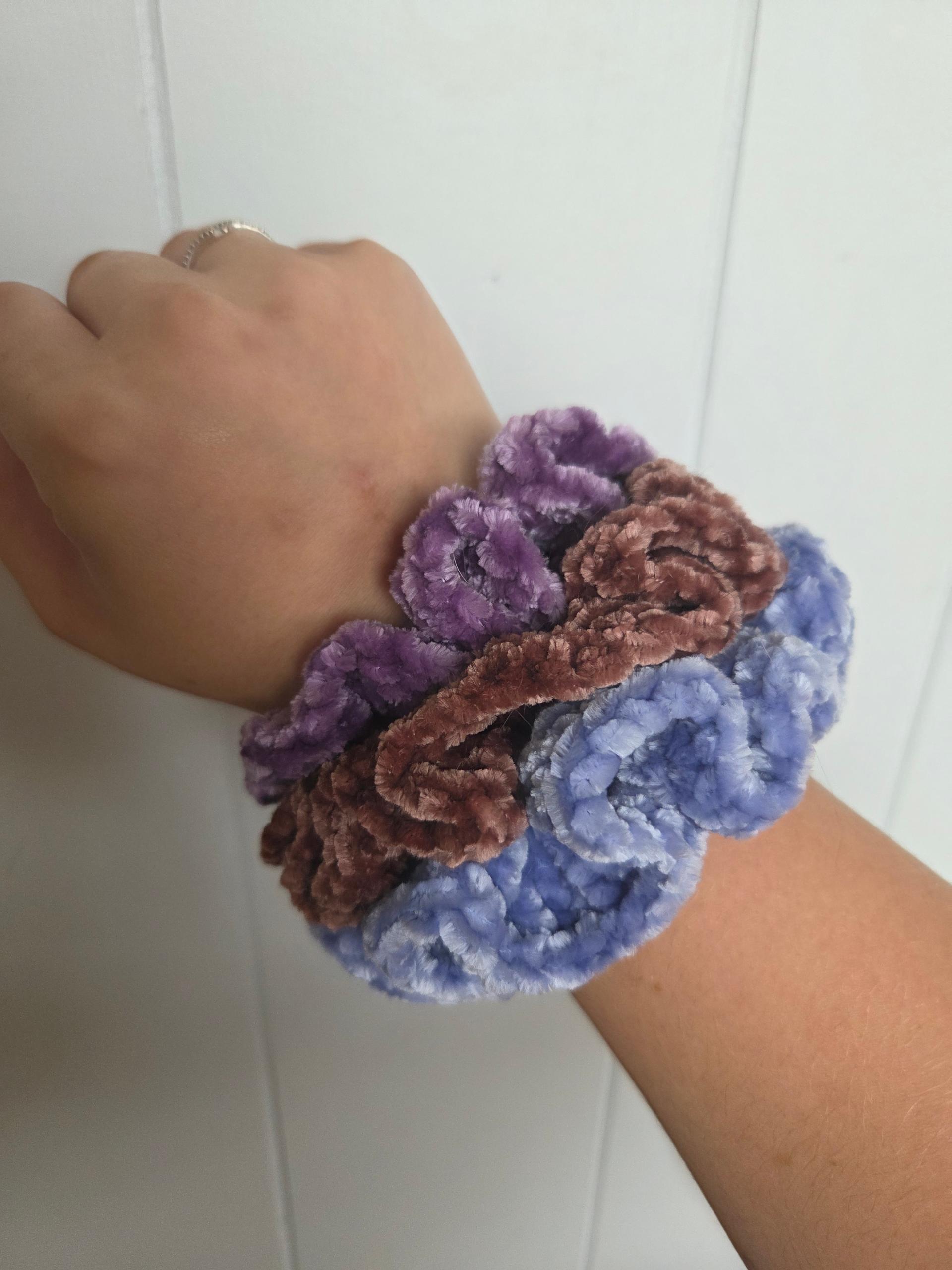 Crochet Velvet Scrunchie