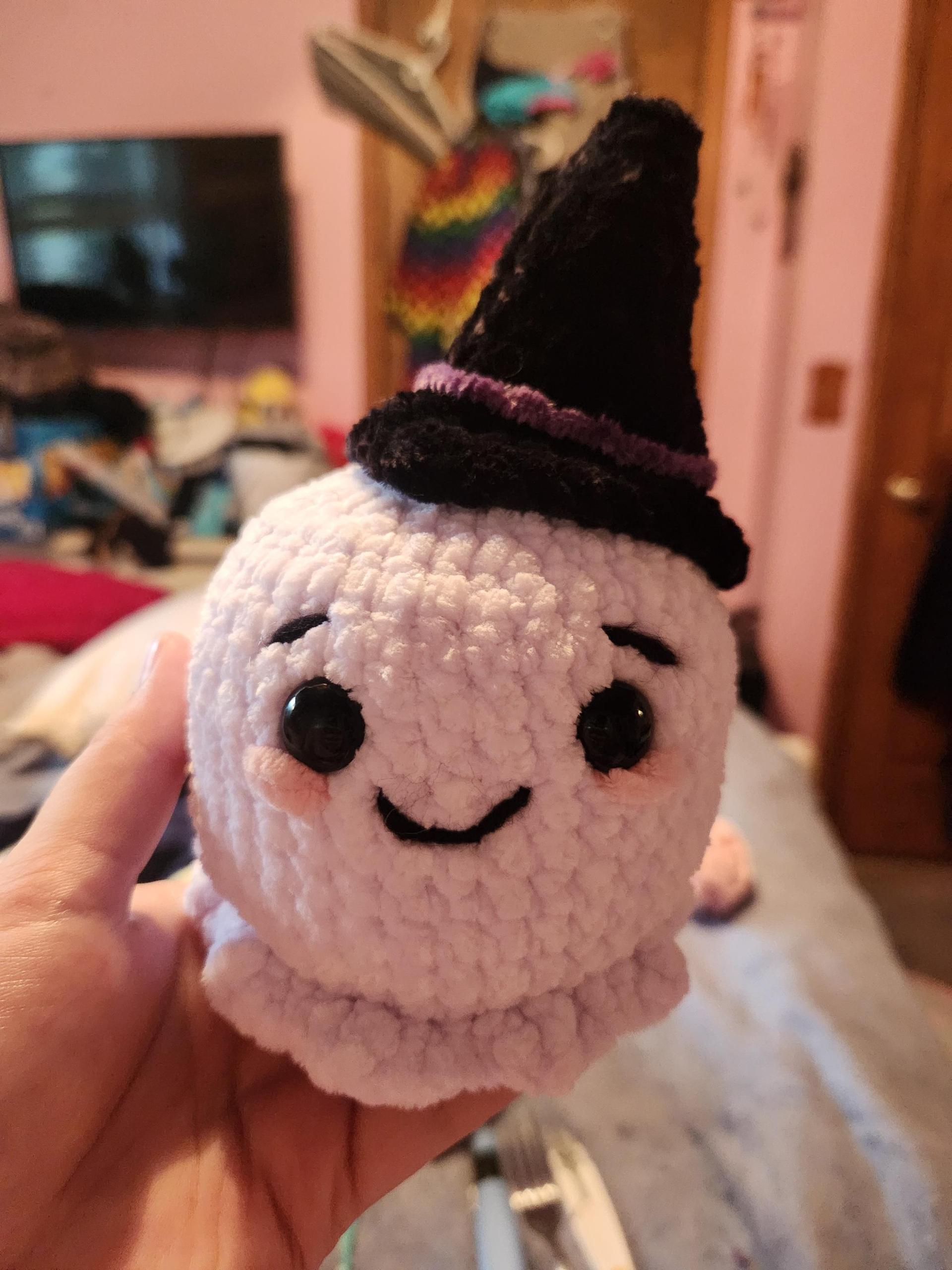 Ghost Hat Bundle Crochet Pattern | Add-On Hats for No Sew Ghost Amigurumi PDF thumbnail 4