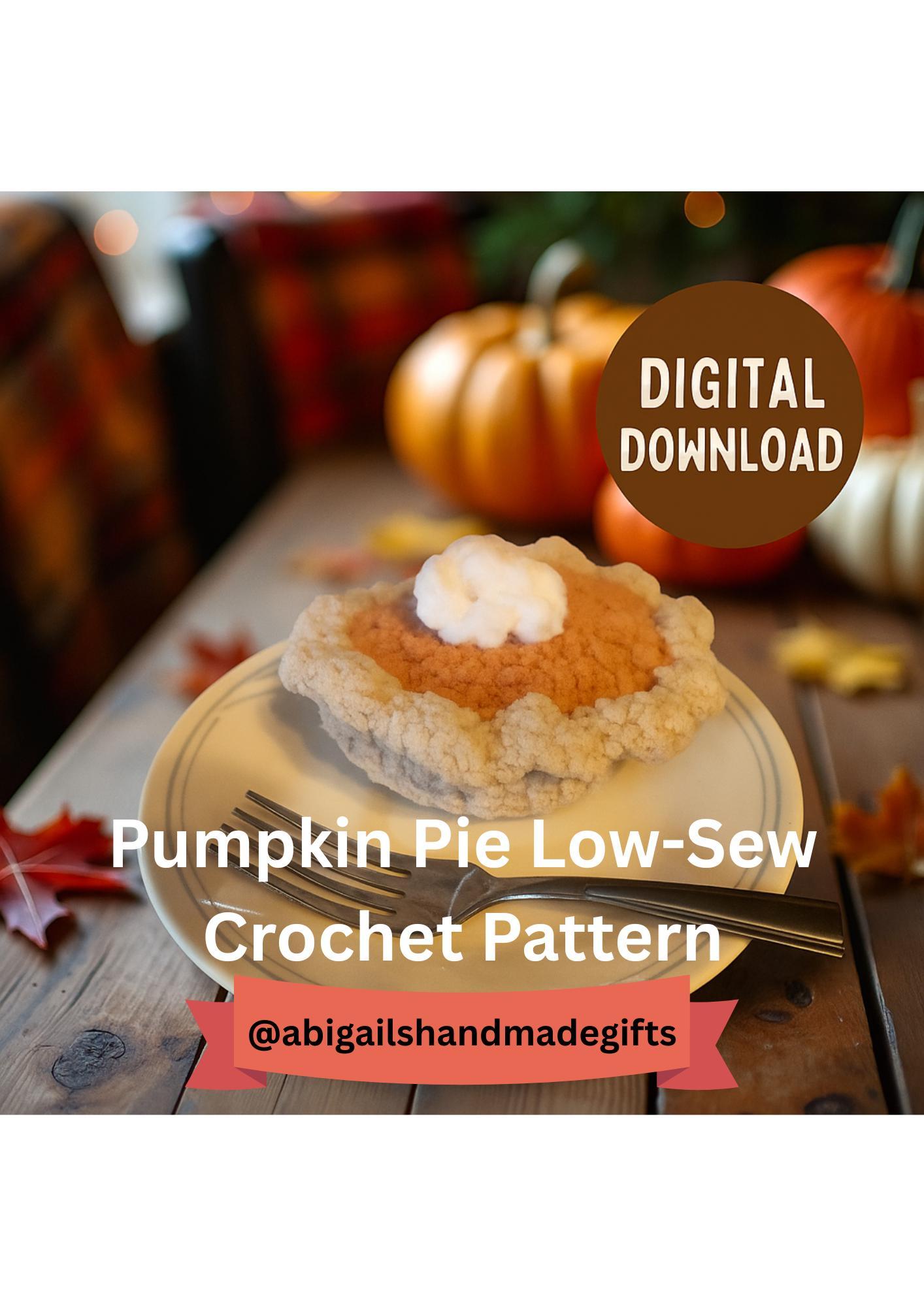 Mini Pumpkin Pie Crochet Pattern