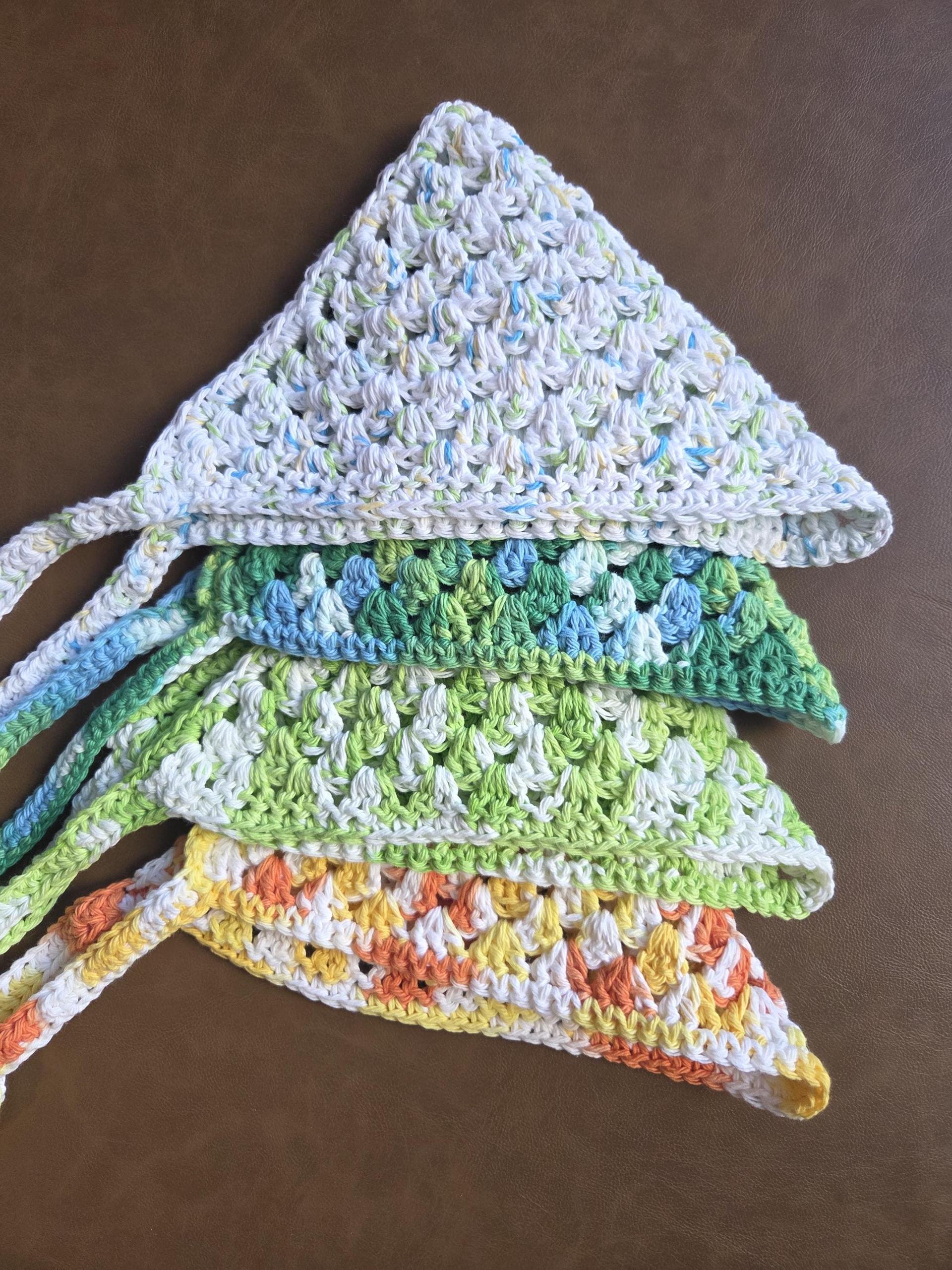 Crocheted Cotton Bandanas (Finished Item)