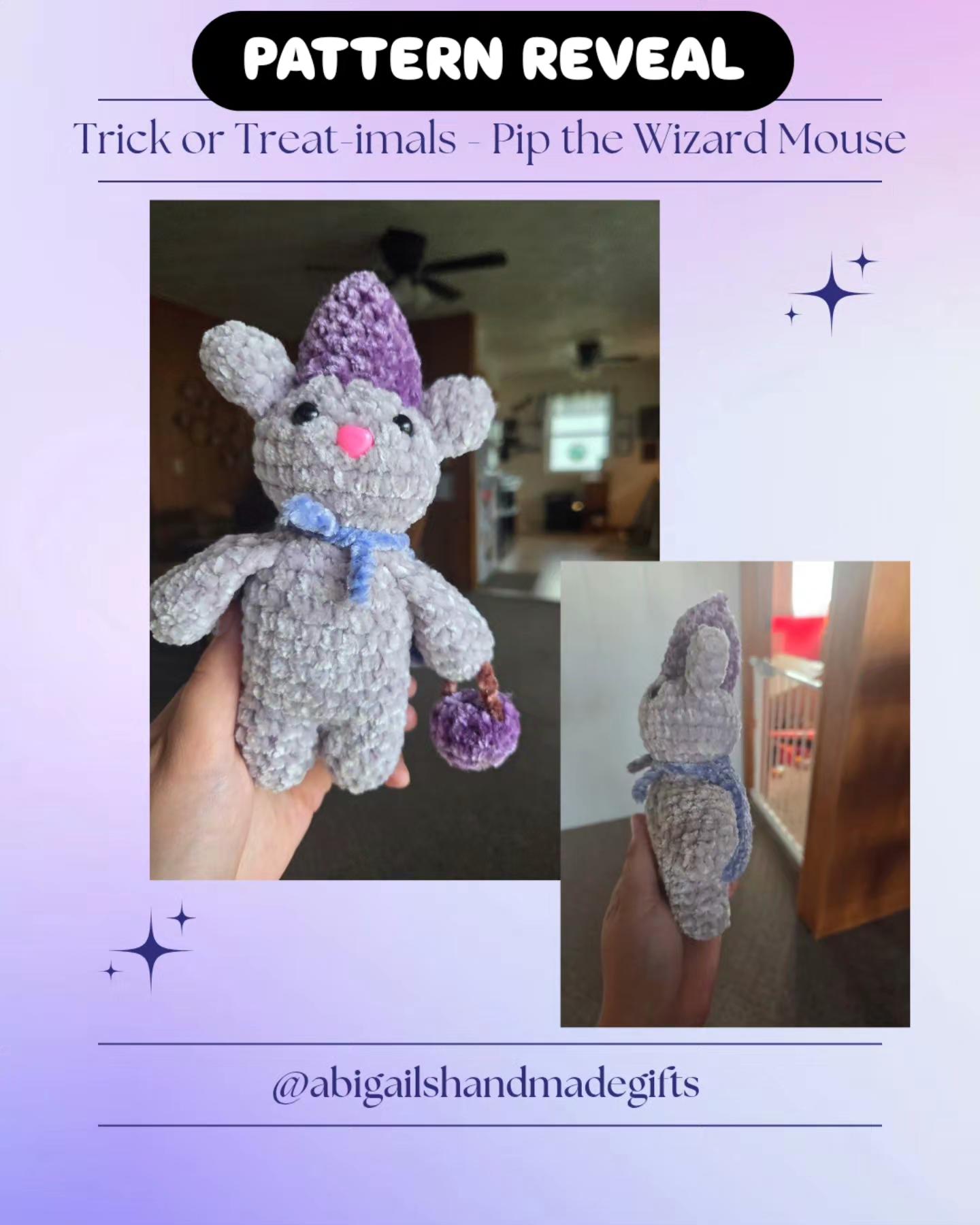 Pip the Halloween Mouse Crochet Pattern
