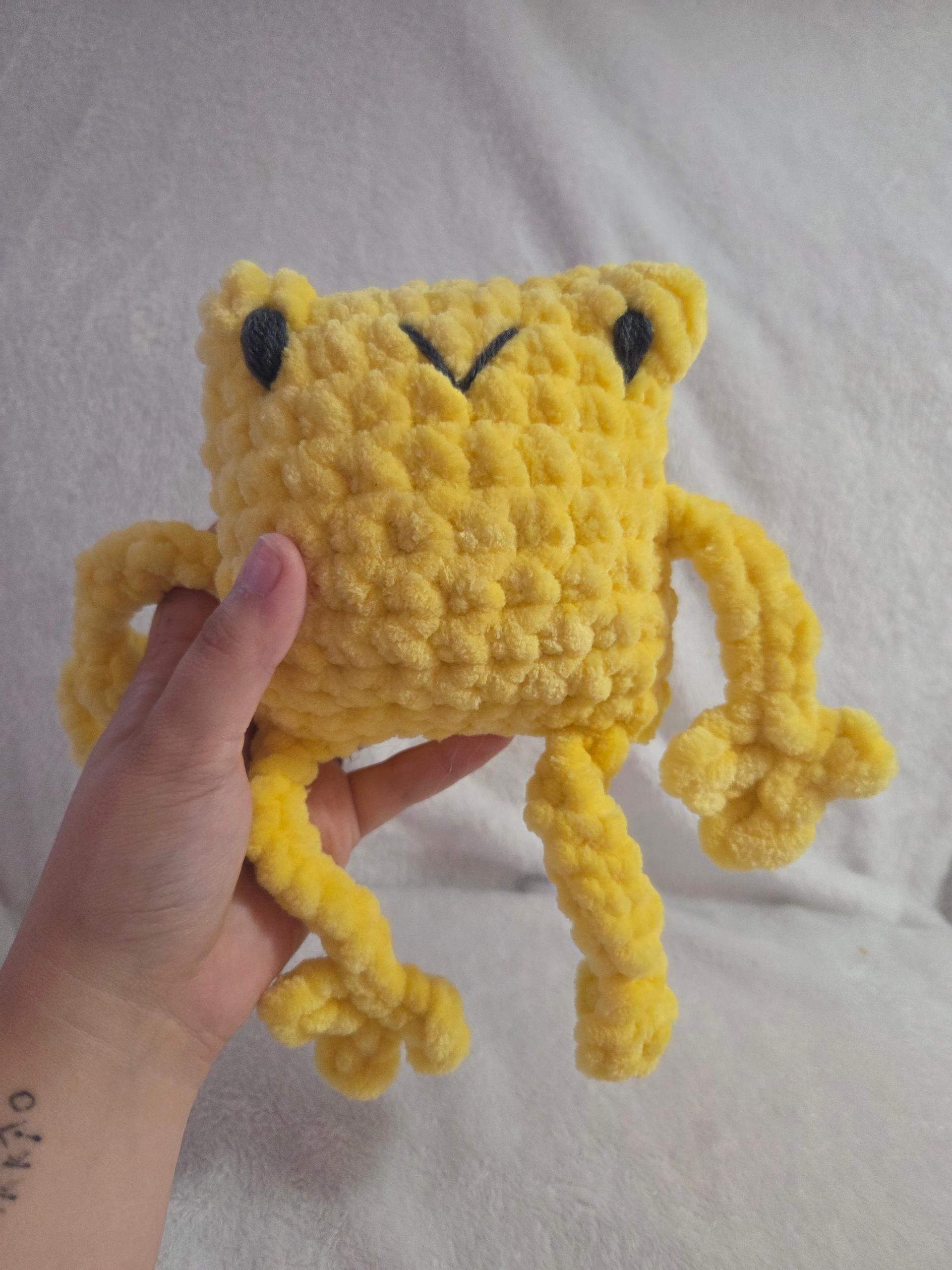 Yellow Jumbo Leggy Frog