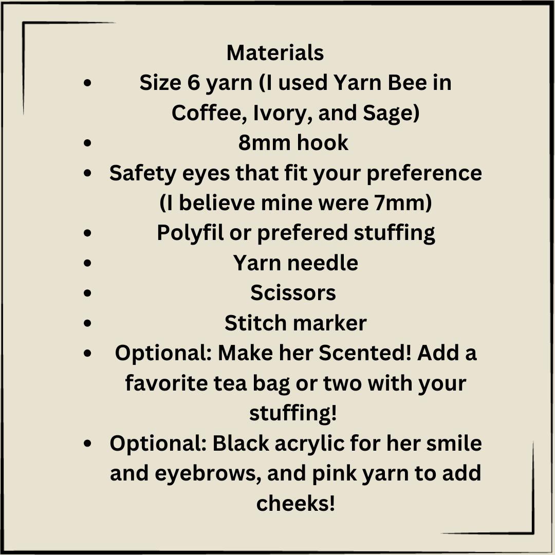 Bettea the Tea Bag Crochet Pattern thumbnail 2
