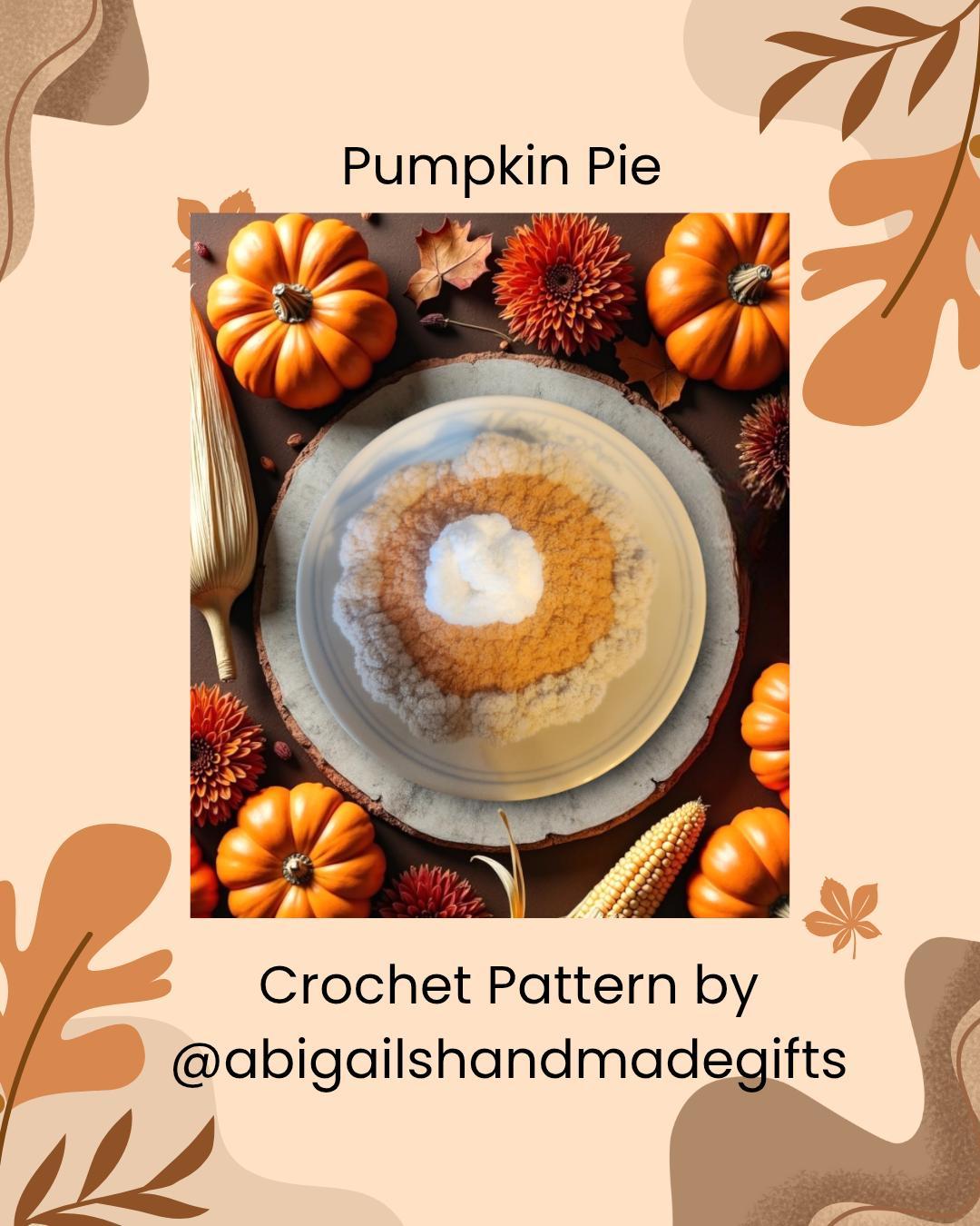Mini Pumpkin Pie Crochet Pattern thumbnail 2