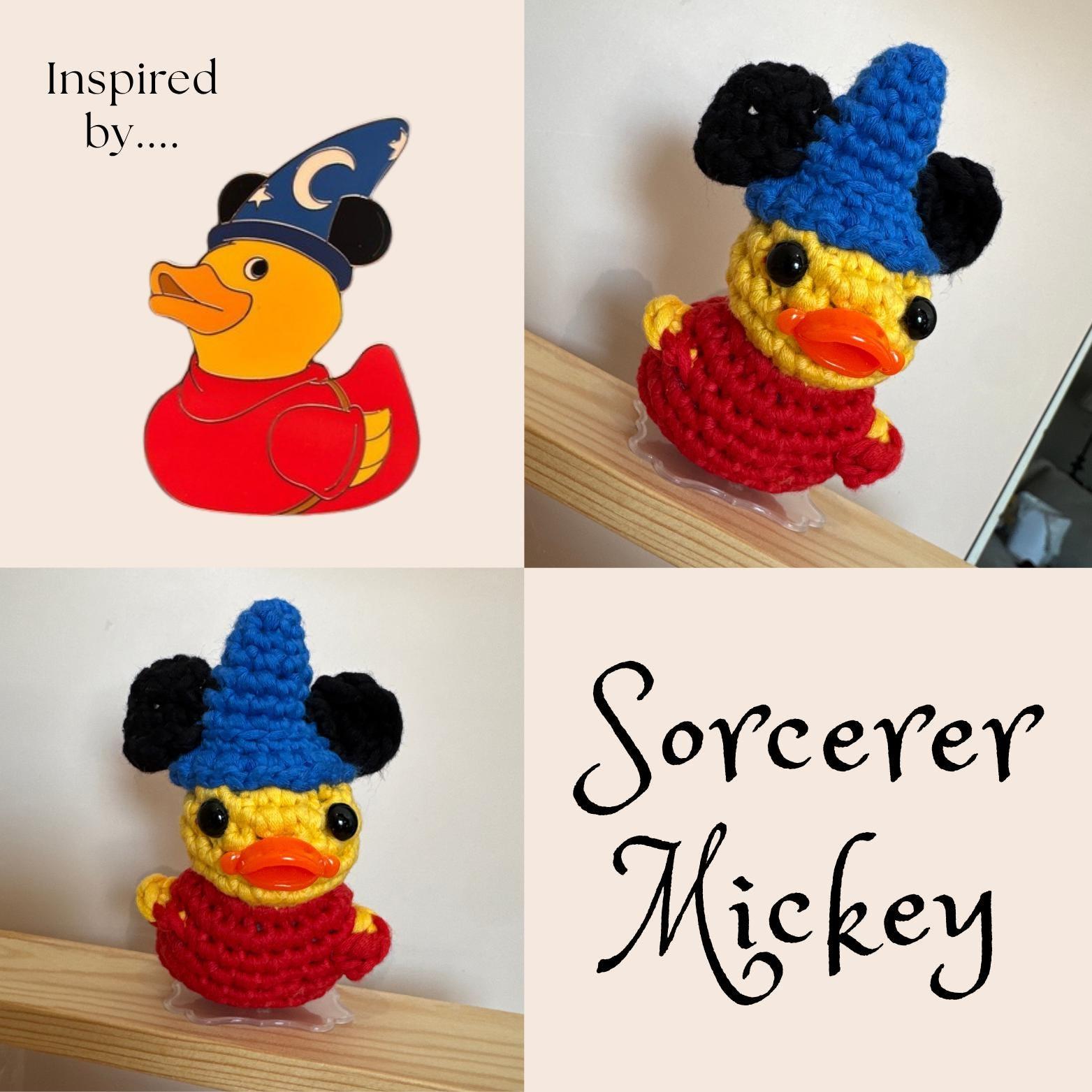 Disney Pin Inspired Crochet Duck Plush | Handmade Plushie | Character-Inspired Amigurumi (Made to Order) thumbnail 2