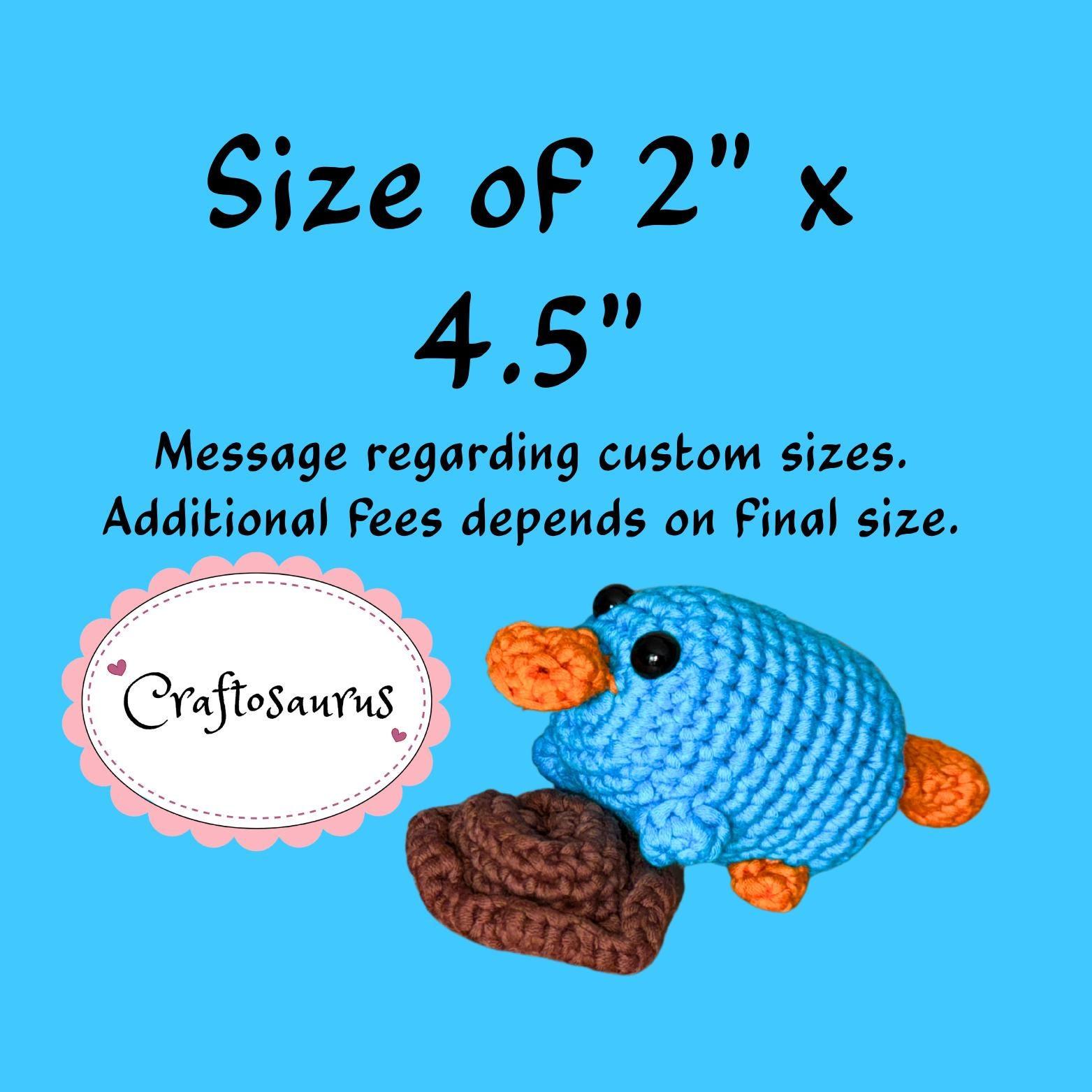 Perry Crochet Plush | Handmade Amigurumi Platypus | Made to Order Stuffed Animal | Character Plushie thumbnail 2