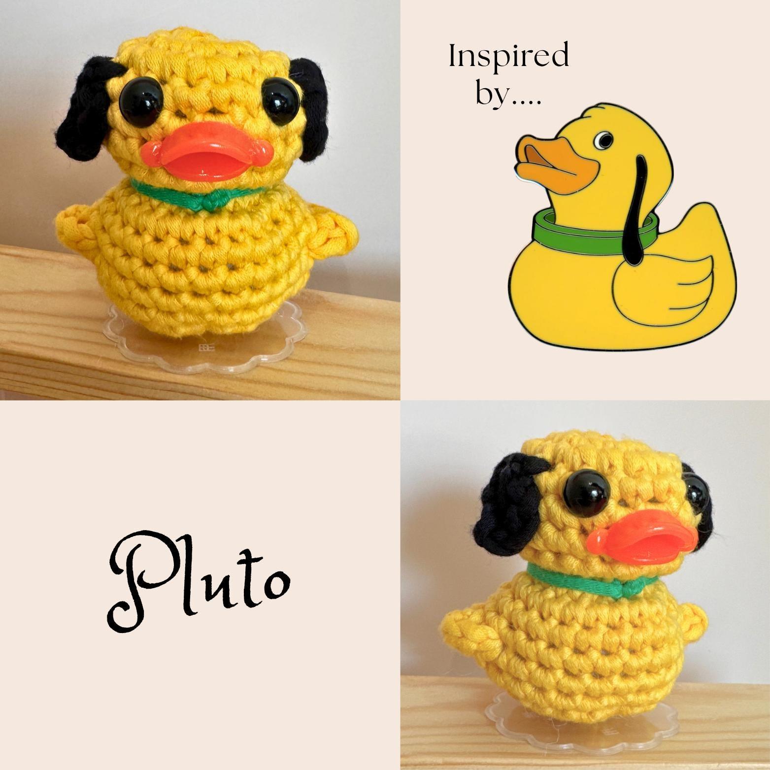 Disney Pin Inspired Crochet Duck Plush | Handmade Plushie | Character-Inspired Amigurumi (Made to Order) thumbnail 6