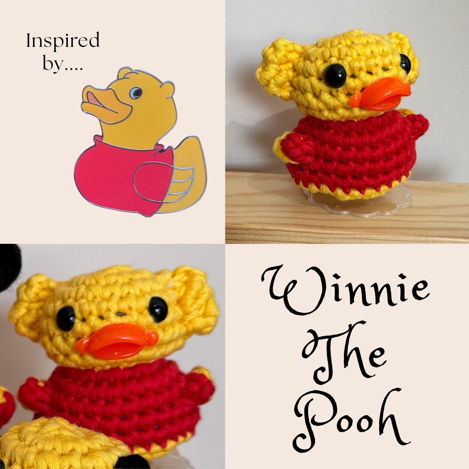 Disney Pin Inspired Crochet Duck Plush | Handmade Plushie | Character-Inspired Amigurumi (Made to Order) thumbnail 7