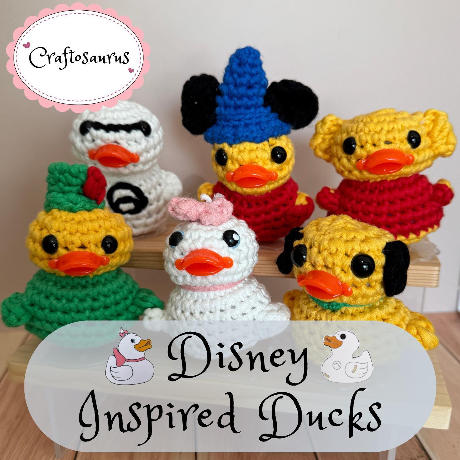 Disney Pin Inspired Crochet Duck Plush | Handmade Plushie | Character-Inspired Amigurumi (Made to Order)