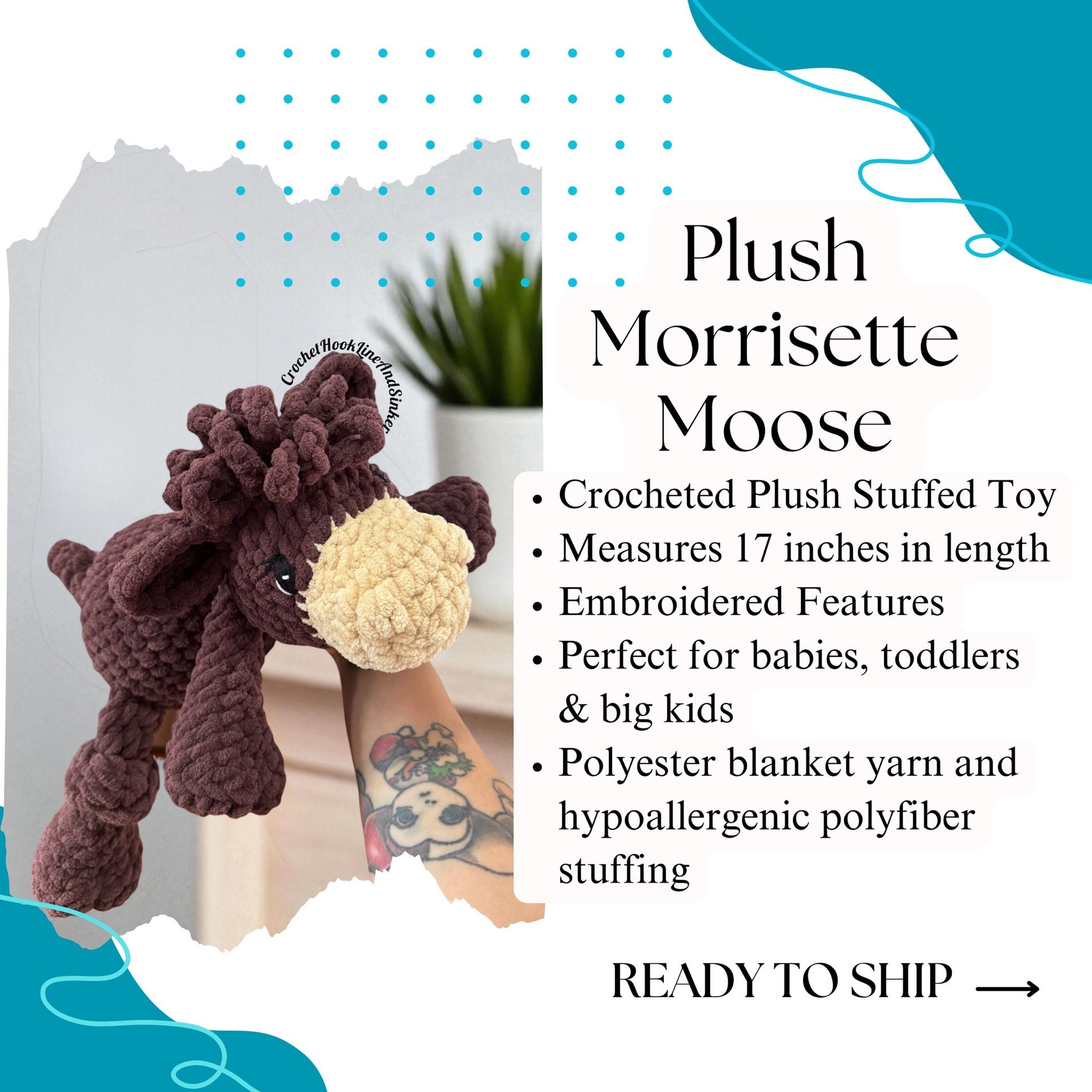 Morris(ette) Moose Plush Toy - READY TO SHIP