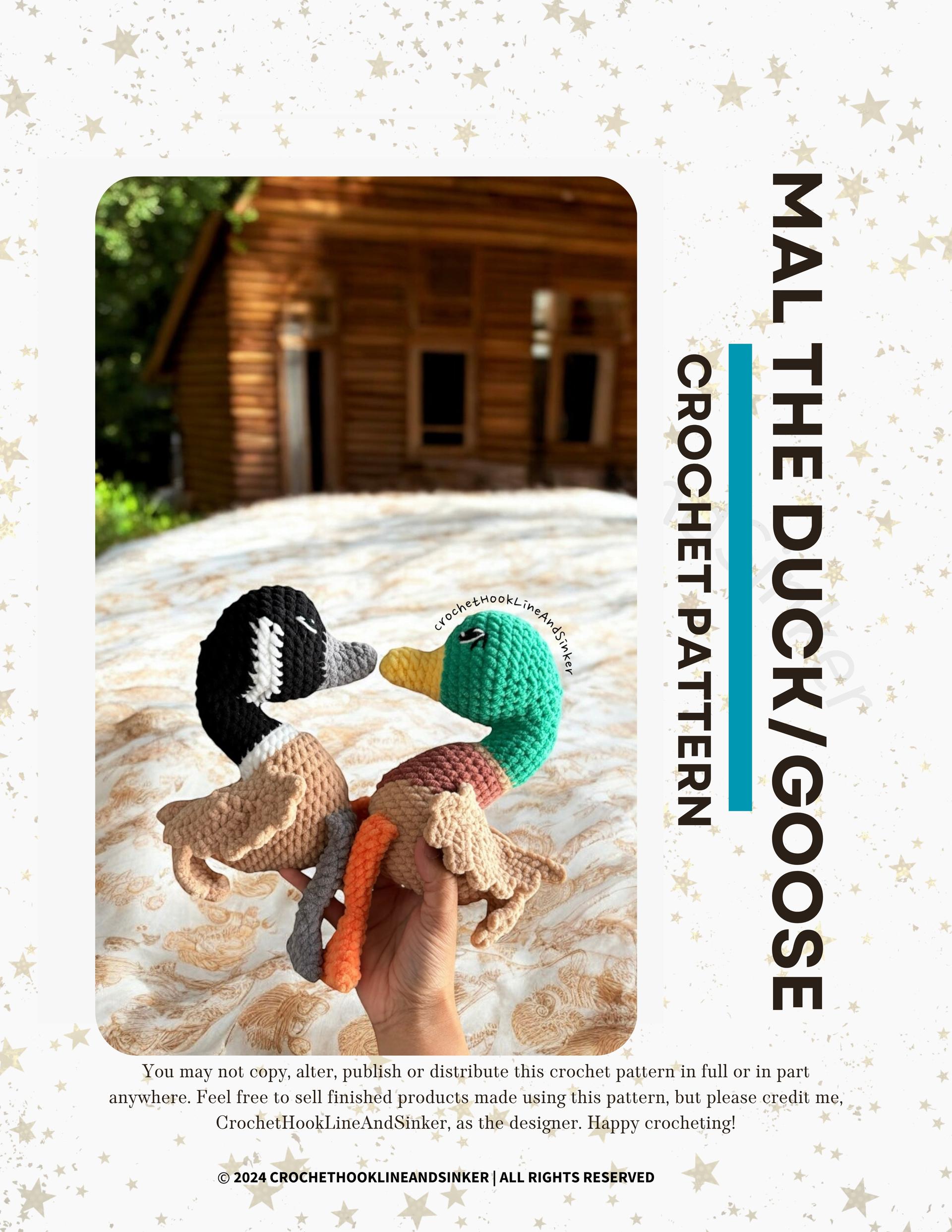 Mal the Duck/Goose Crochet Pattern