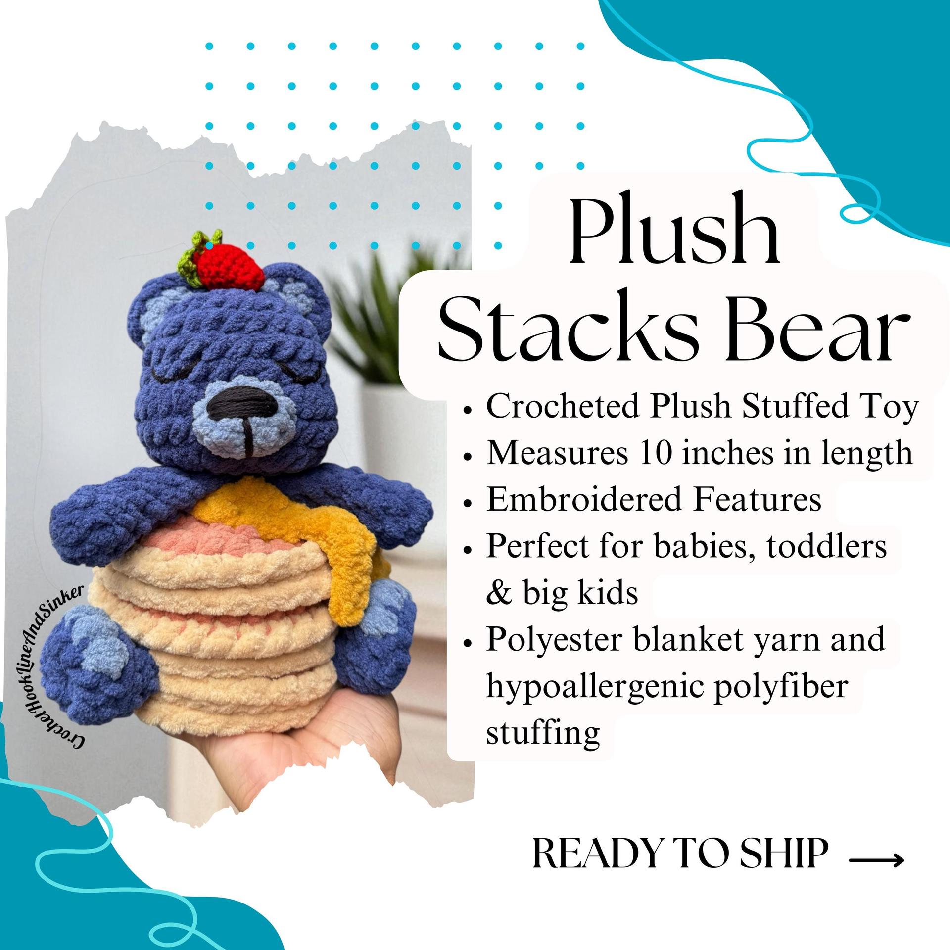 Stacks the Pancake Bear Plush Toy - READY TO SHIP
