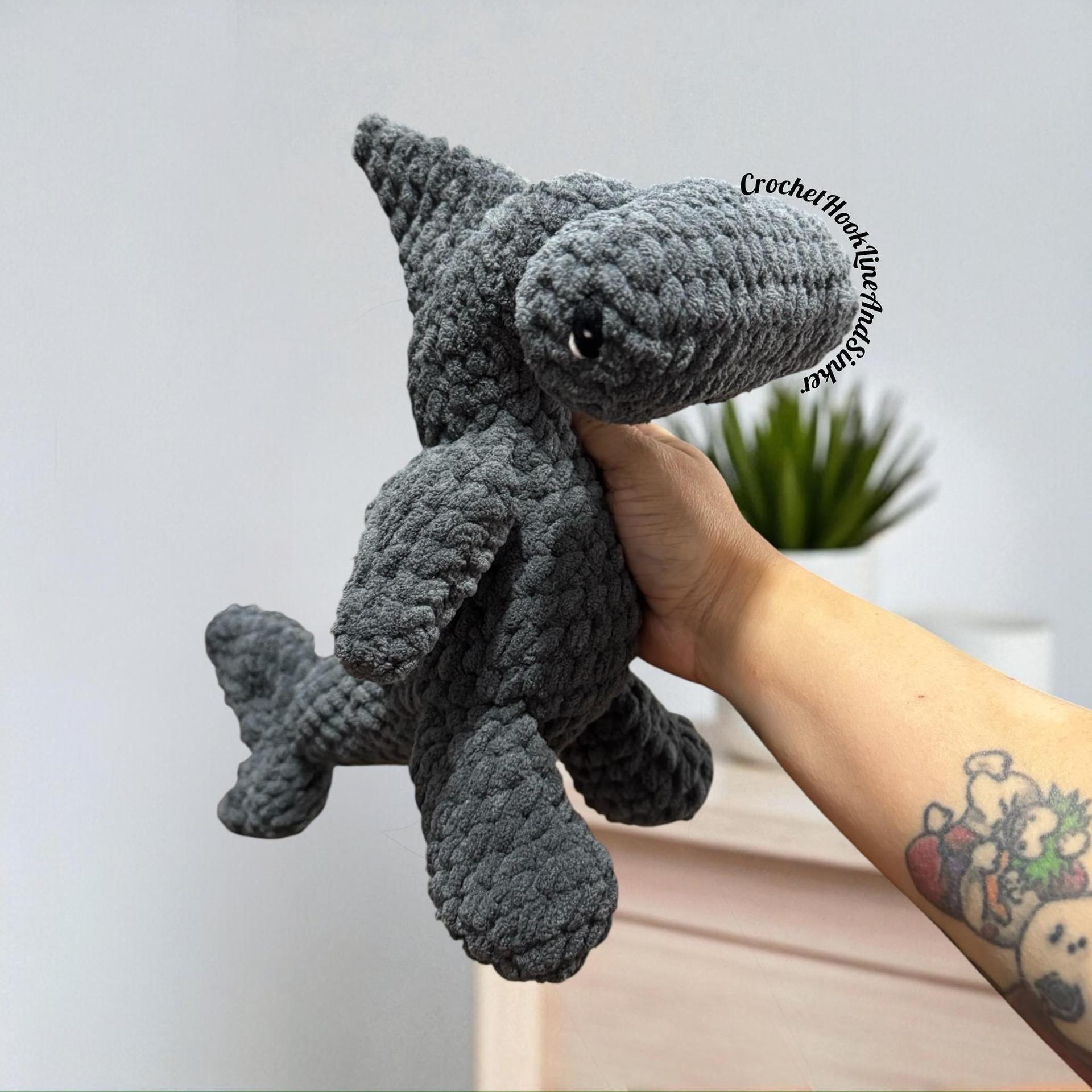 Hermes the Hammerhead Monster Crochet Pattern thumbnail 9