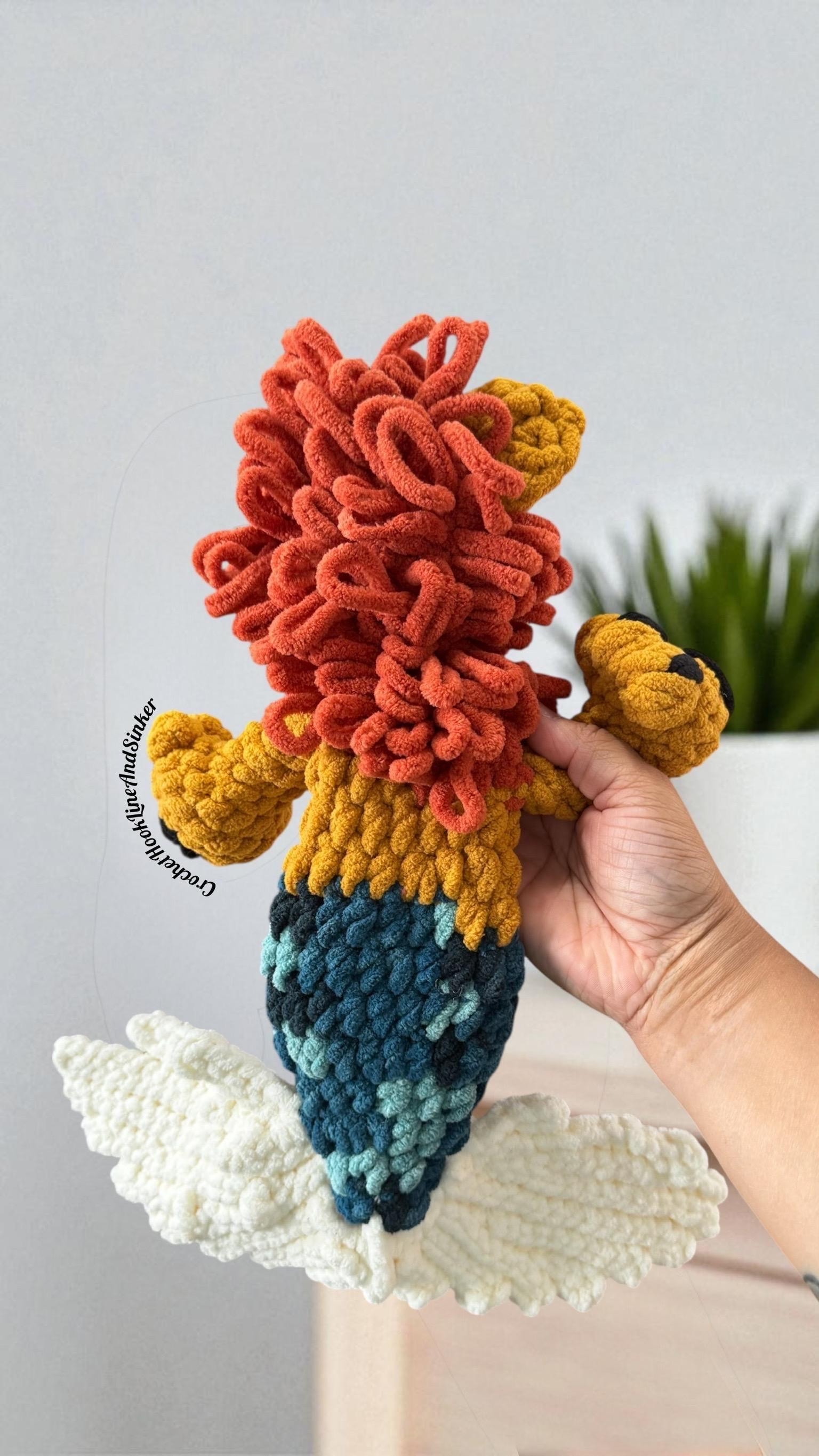 Leander the Merlion Snuggler Crochet Pattern thumbnail 6