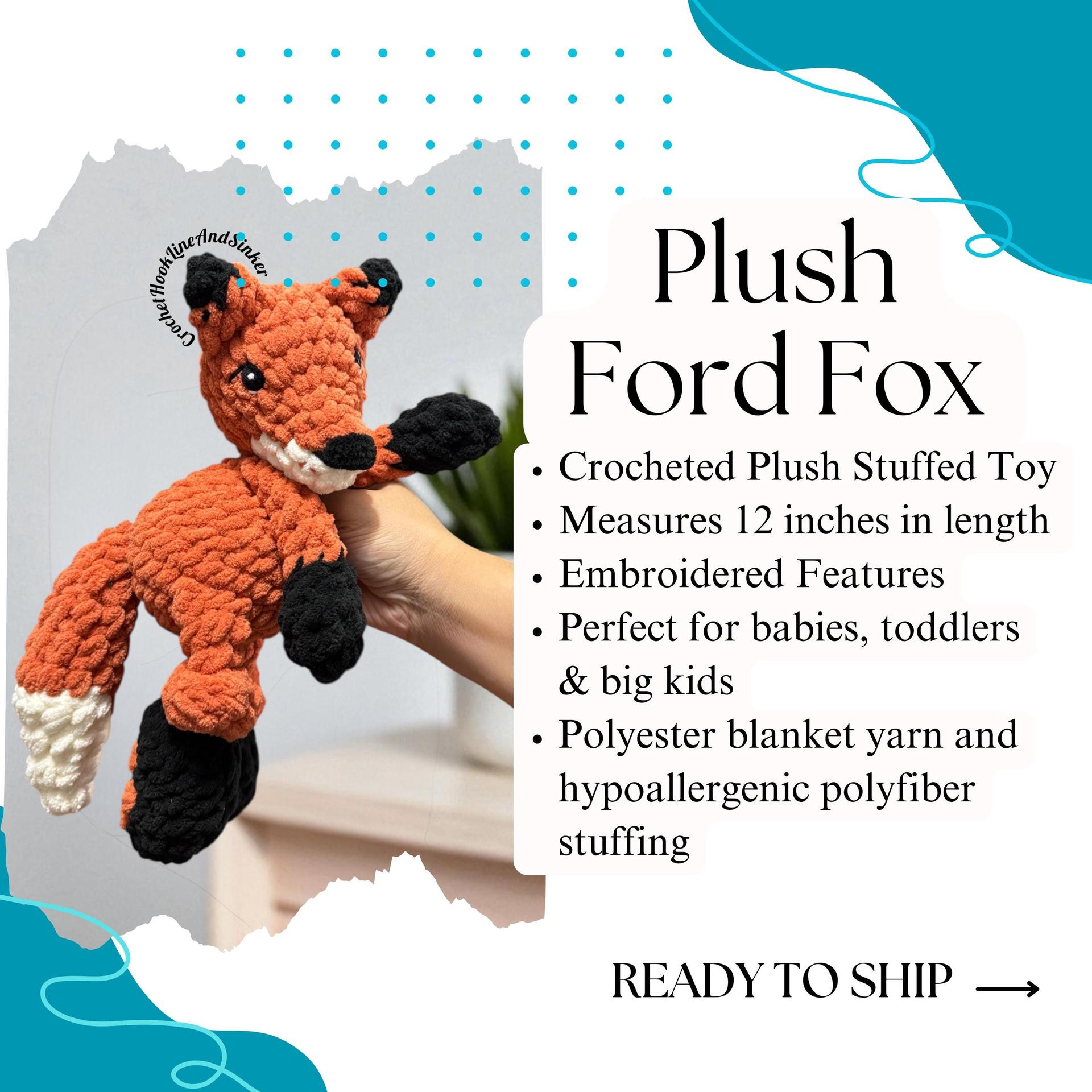 Ford Fox Plush Toy - READY TO SHIP