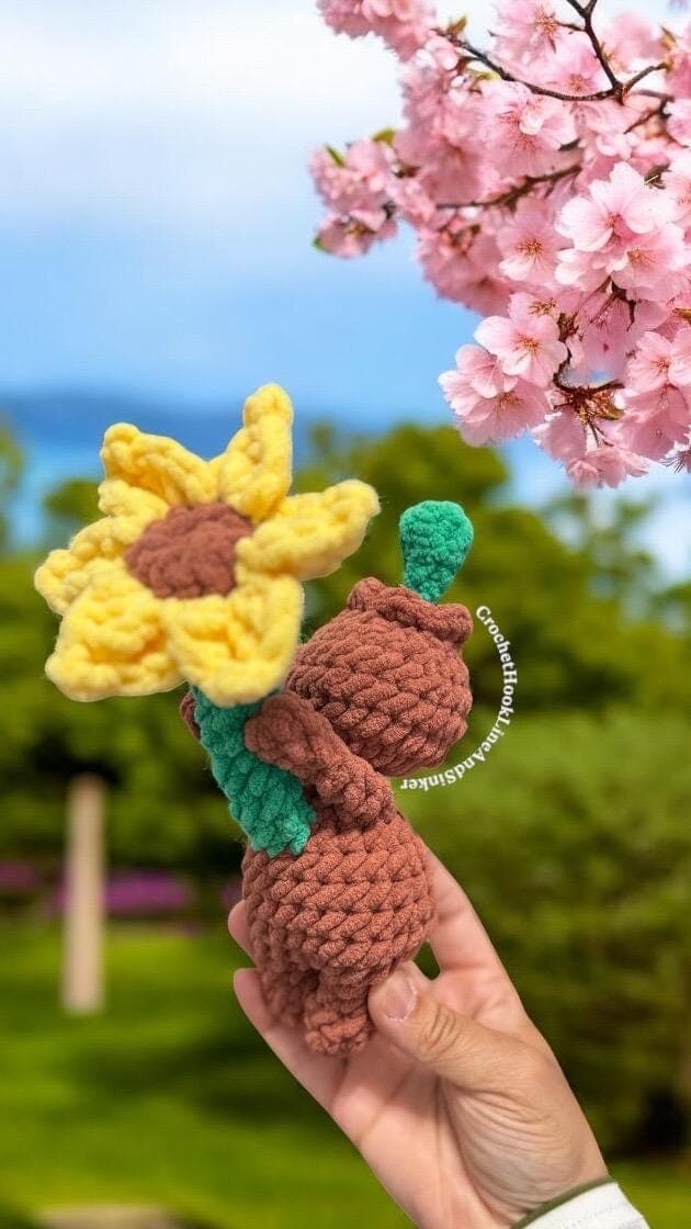 Mudd the Blooming Sprout Crochet Pattern thumbnail 5