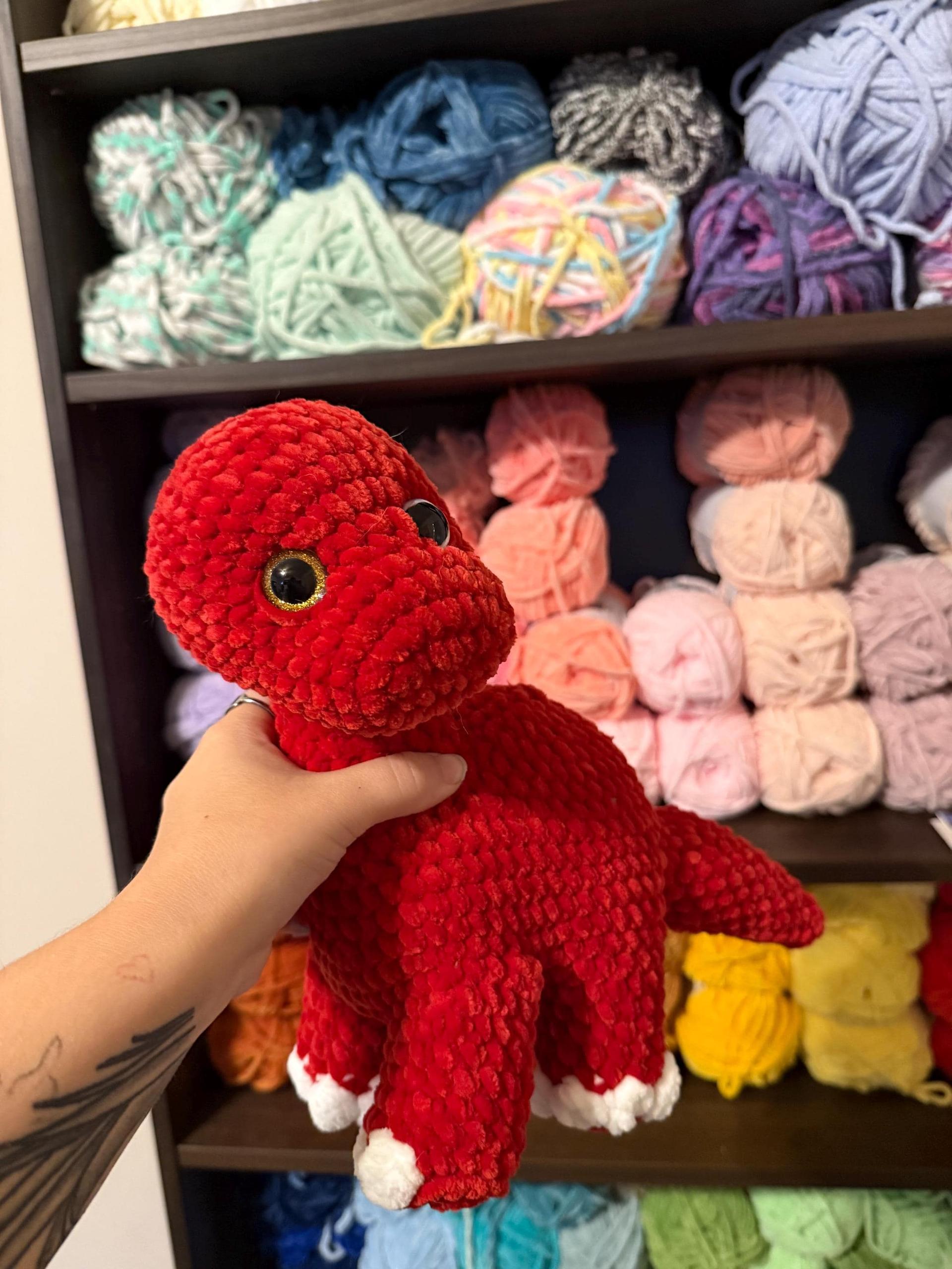 Crochet Mama Brontosaurus Plushie
