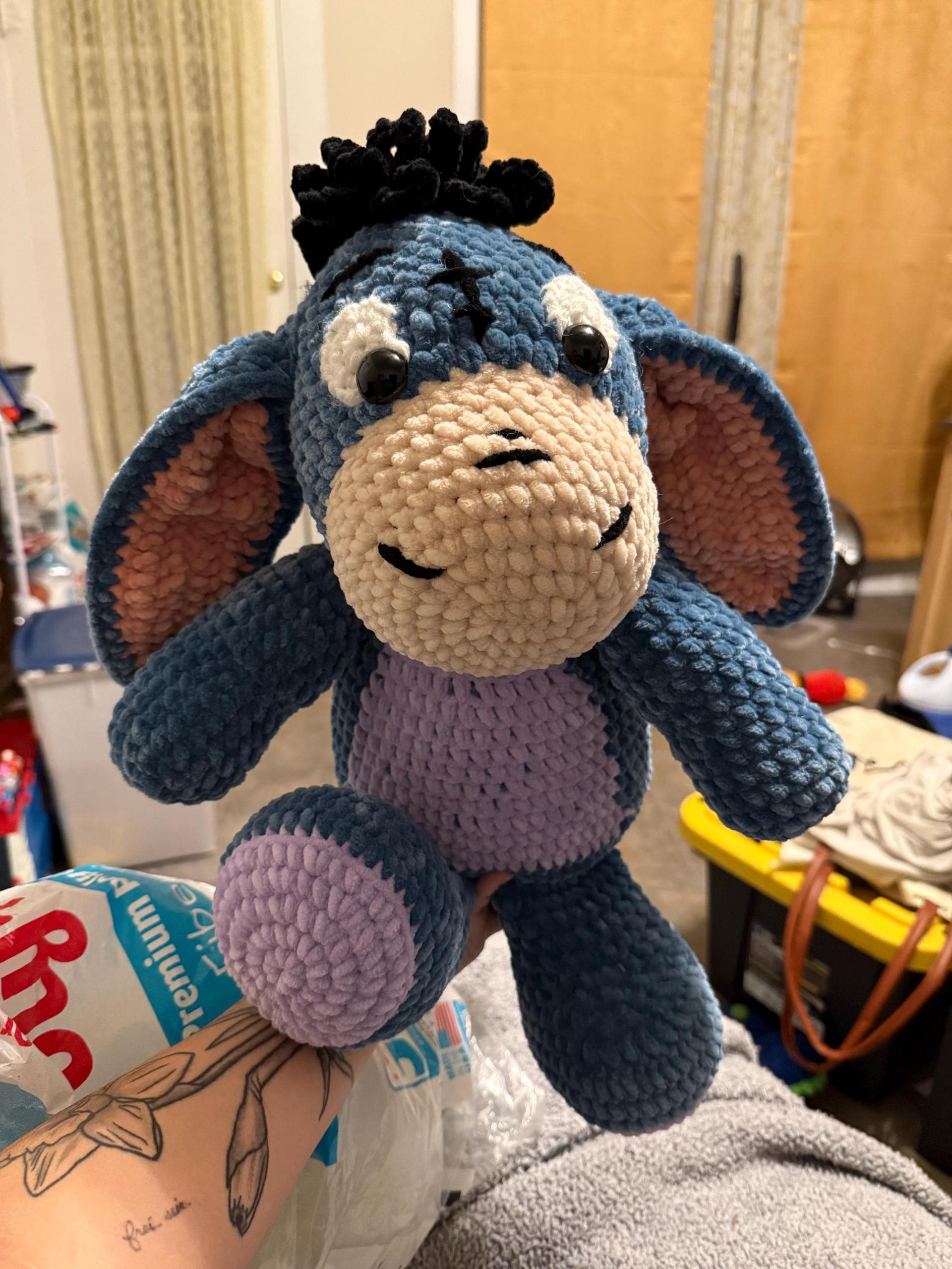 Crocheted Eeyore Plushie