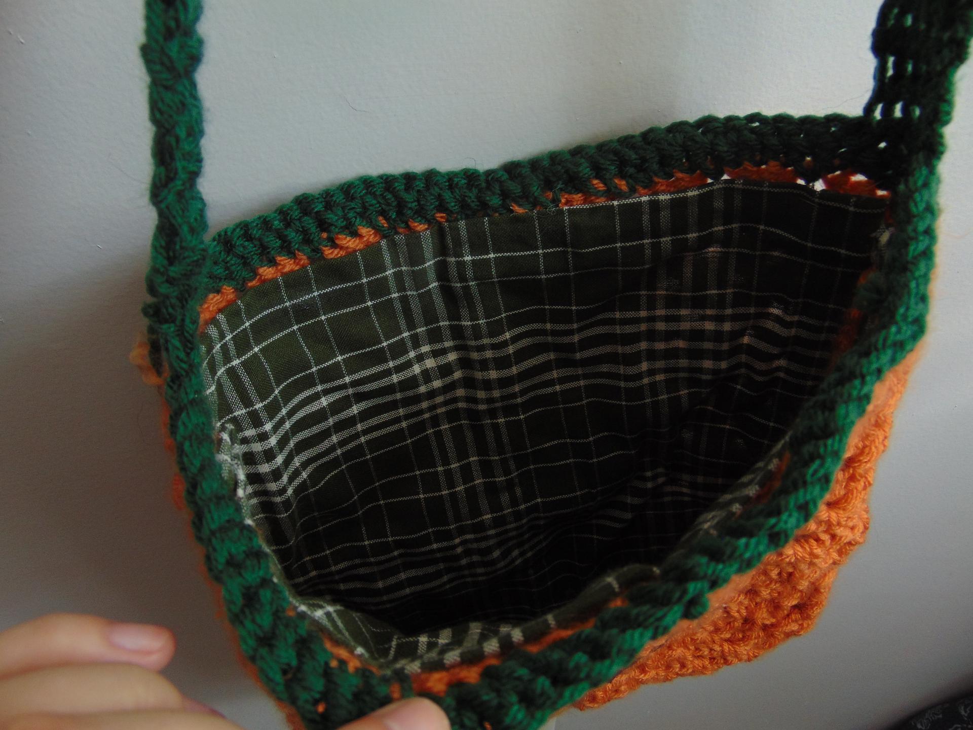 Jack O Lantern granny square tote bag thumbnail 4