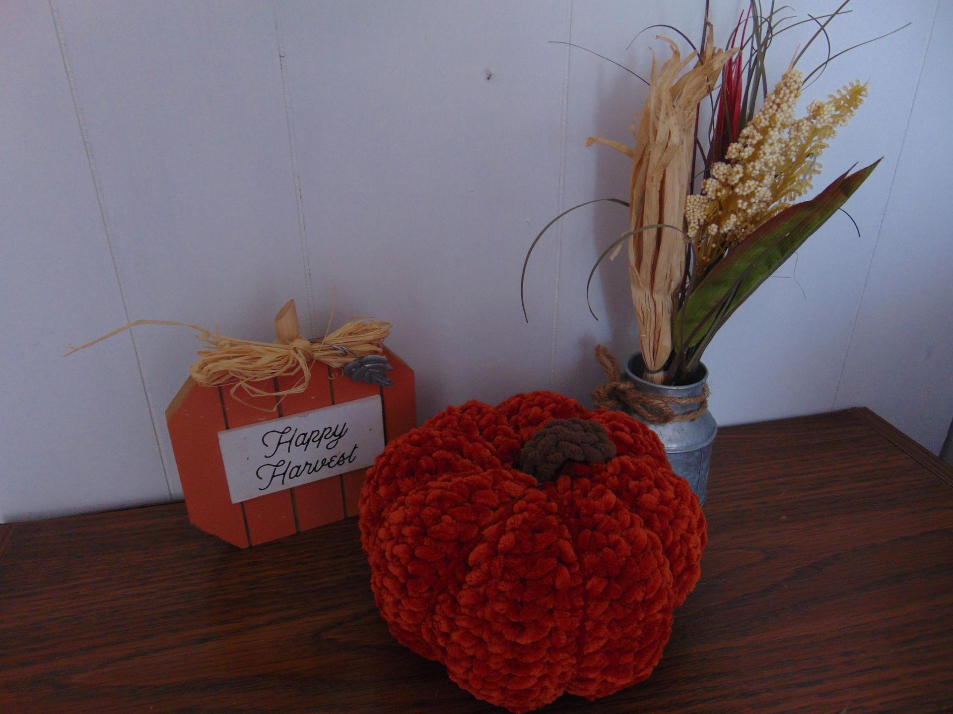 Stuffed Pumpkin Decoration