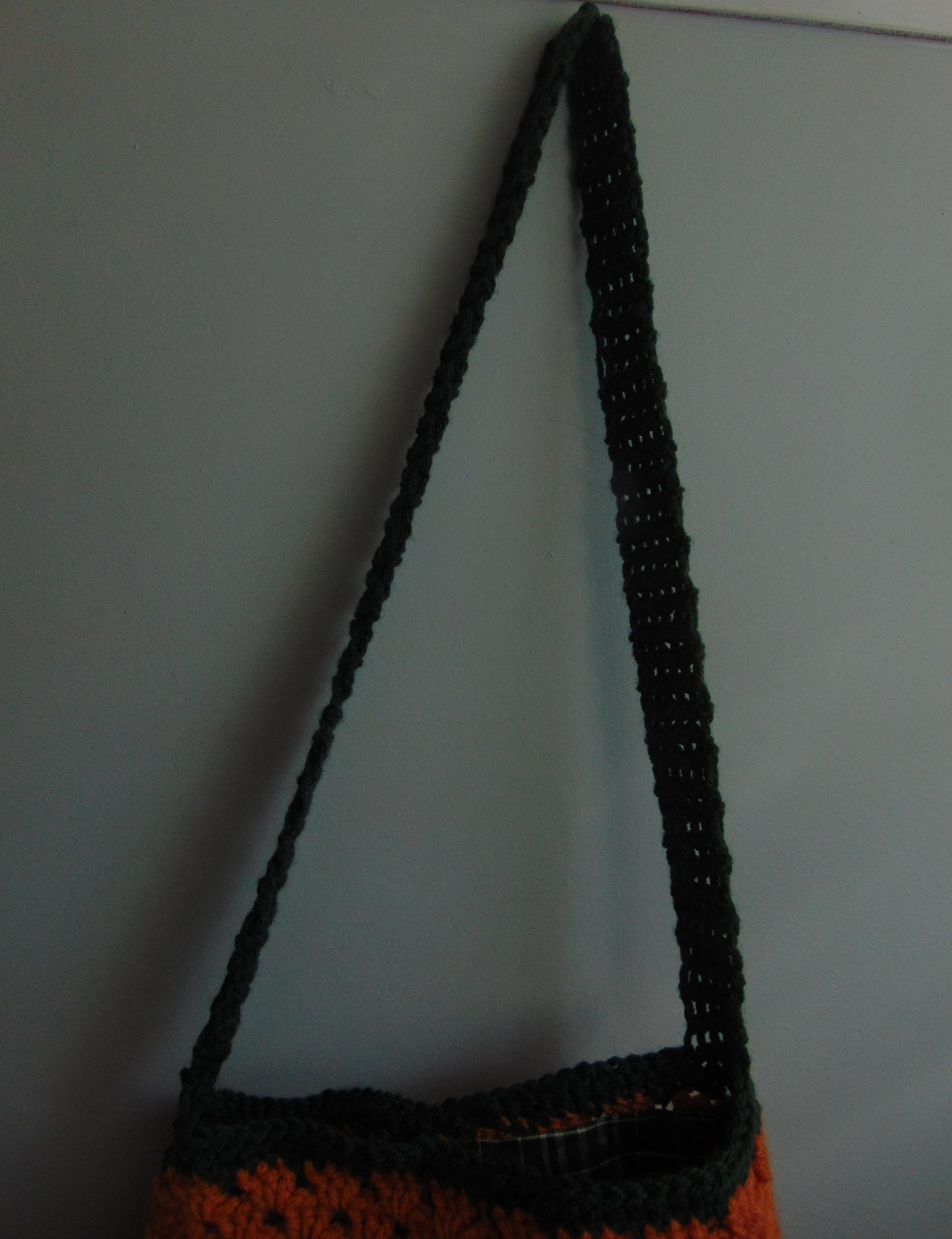 Jack O Lantern granny square tote bag thumbnail 6